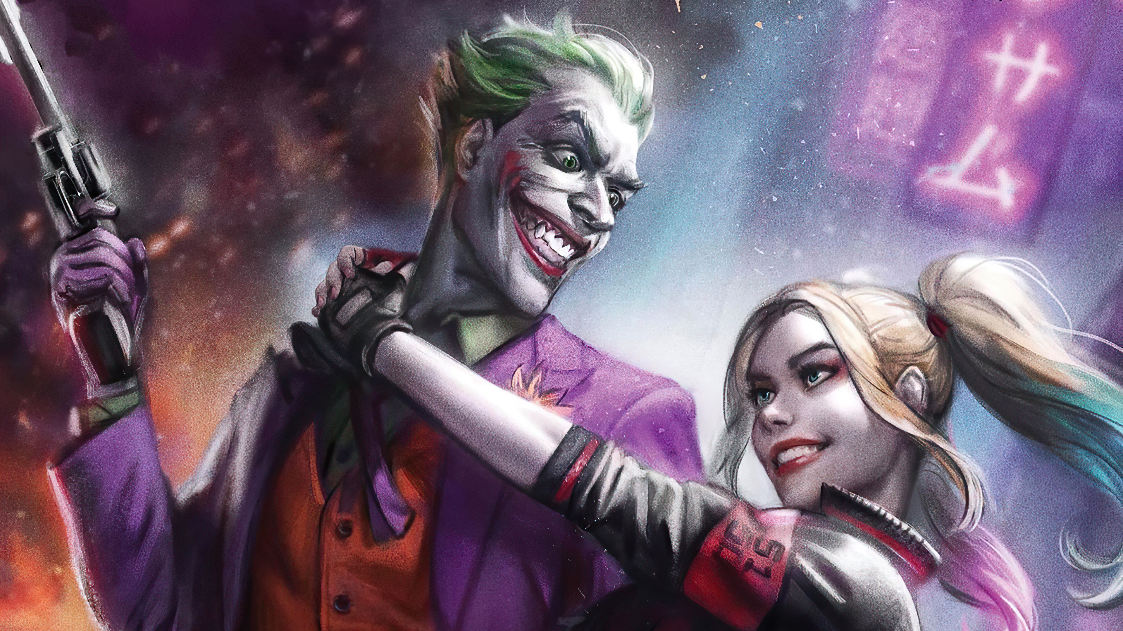 Joker và Harley Quinn 4k - \