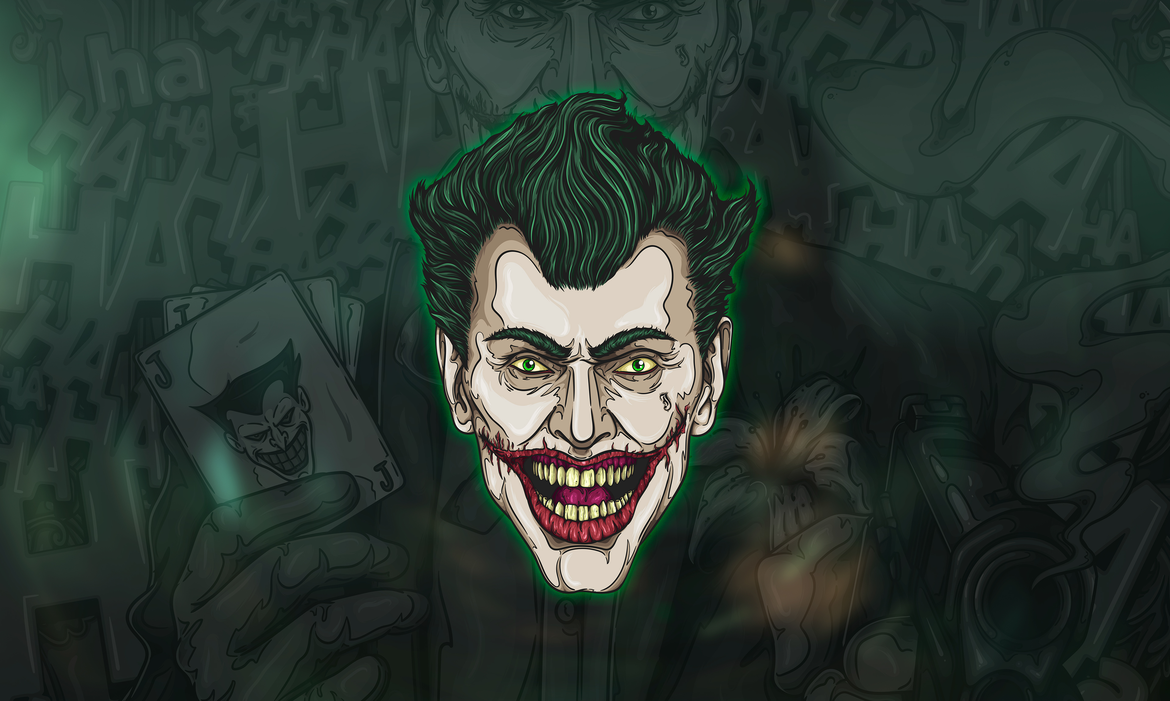 Joker Face Art, HD Superheroes, 4k Wallpapers, Images, Backgrounds, Photos  and Pictures