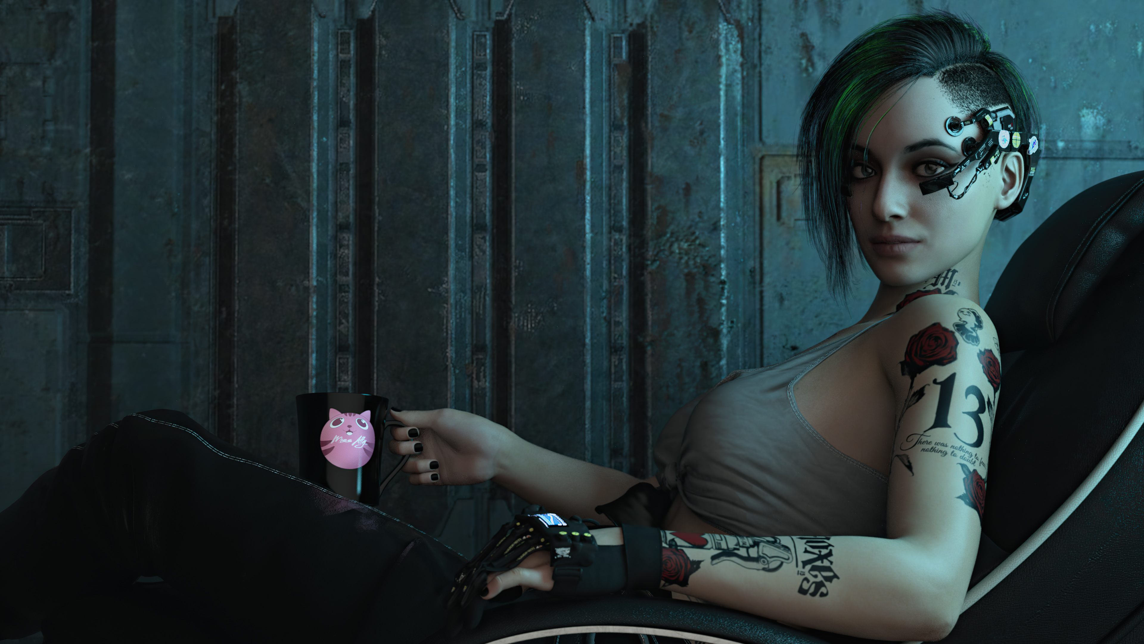 Cyberpunk 2077 Ciri Fan Art 4k Wallpaper,HD Games Wallpapers,4k