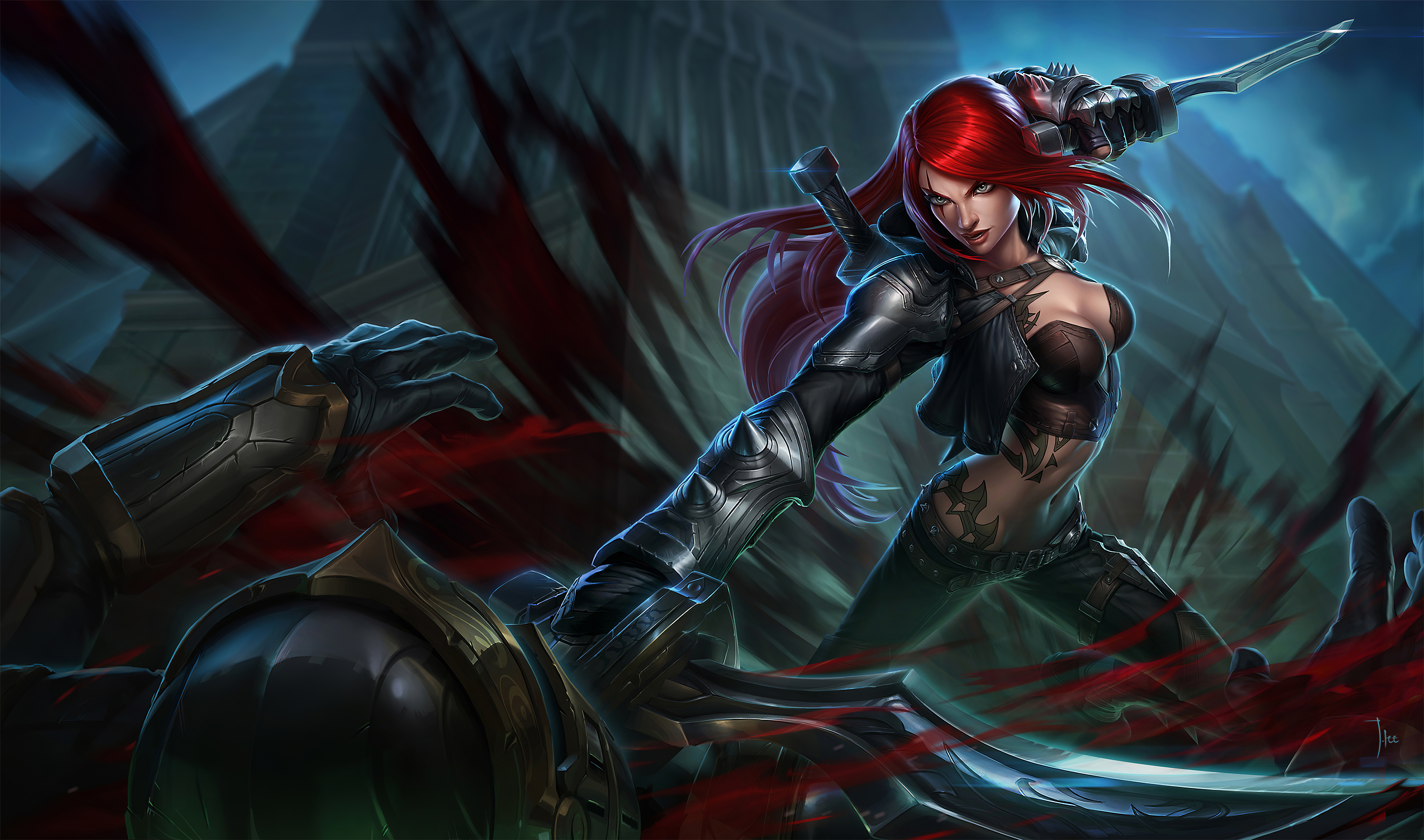 19x1080 Katarina League Of Legends 4k Laptop Full Hd 1080p Hd 4k Wallpapers Images Backgrounds Photos And Pictures