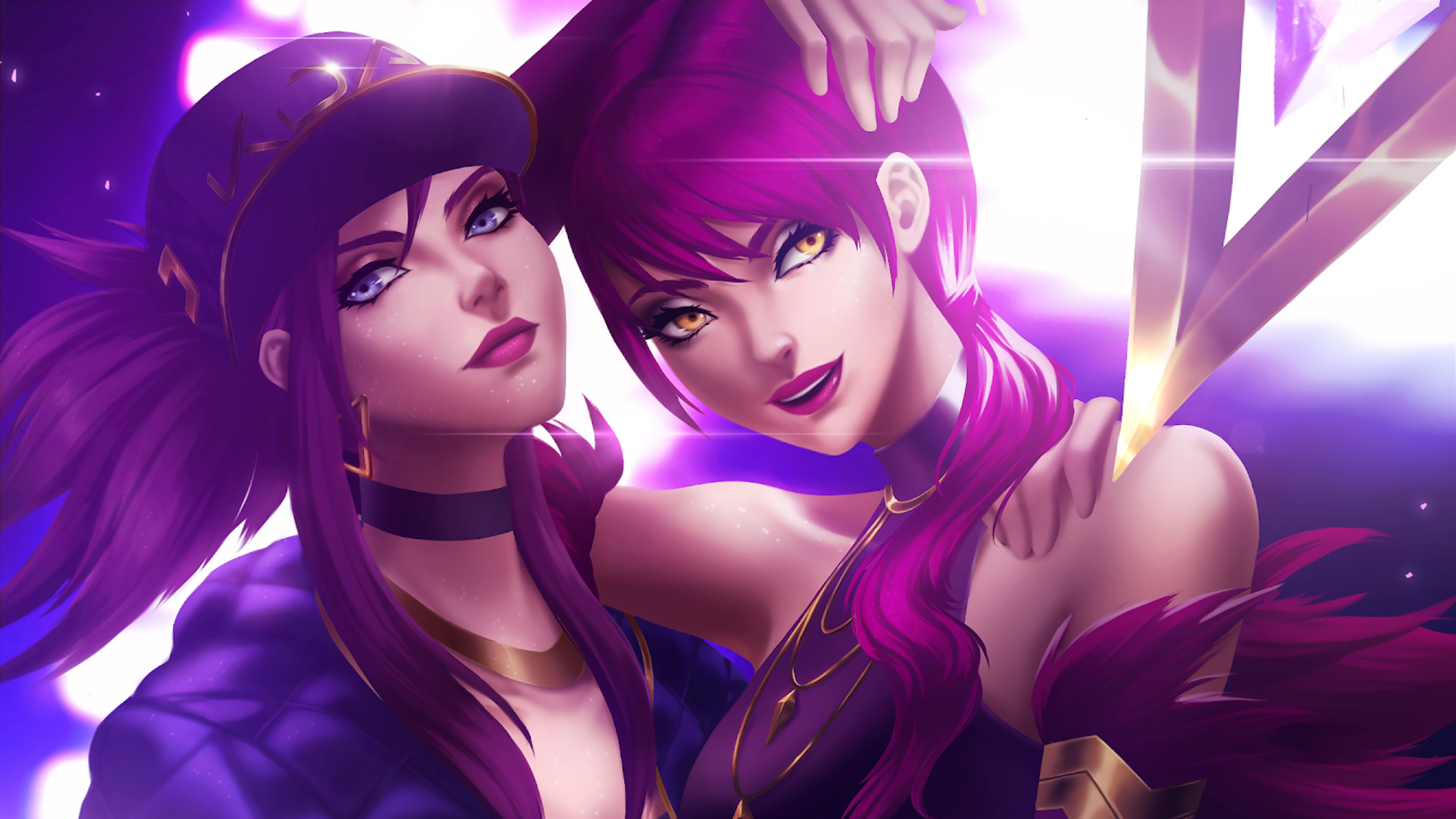 Kda Akali And Evelynn Fan Art Hd Games 4k Wallpapers Images Backgrounds Pho...