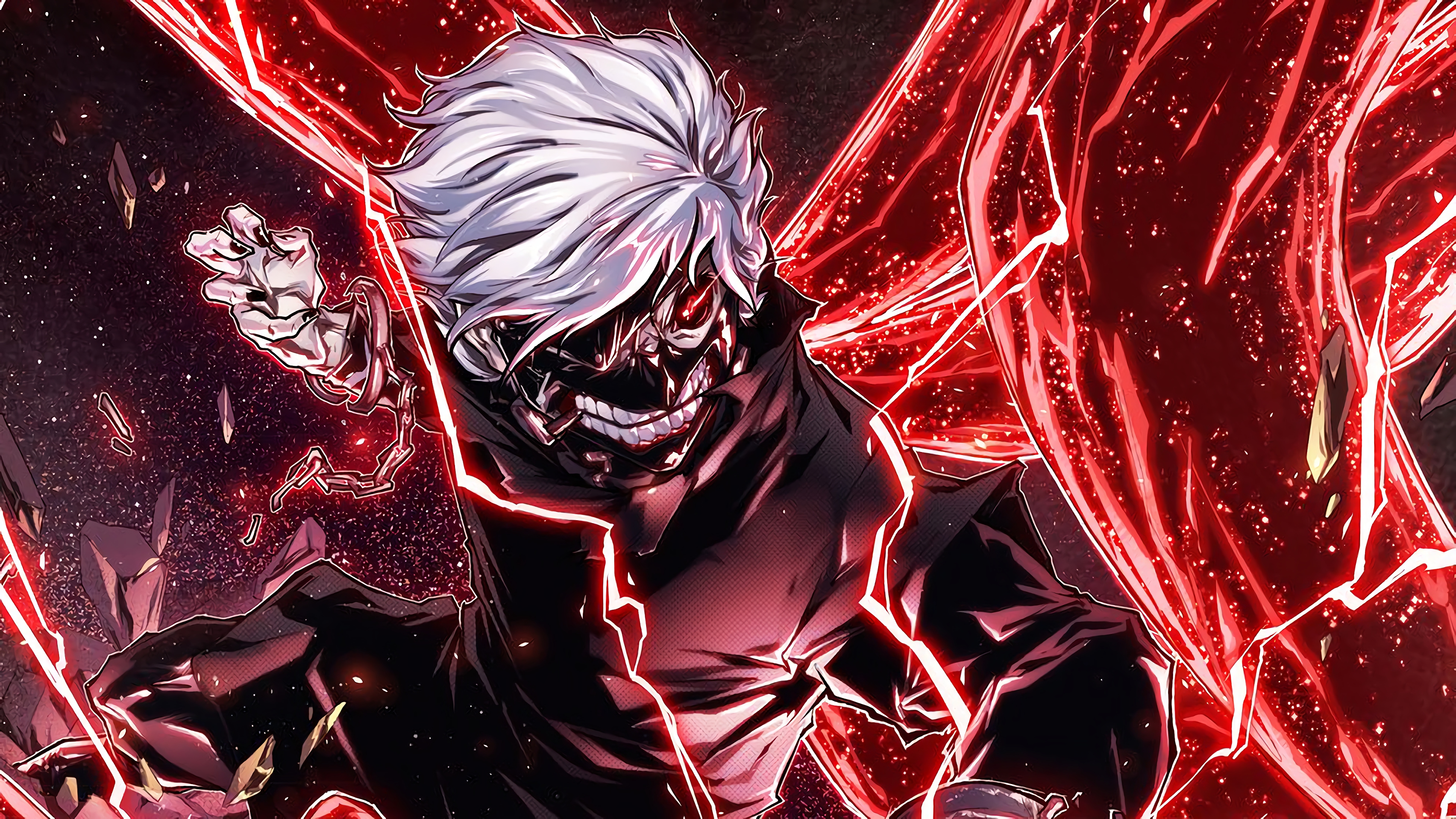 Download wallpaper 1920x1080 tokyo ghoul, artwork, ken kaneki