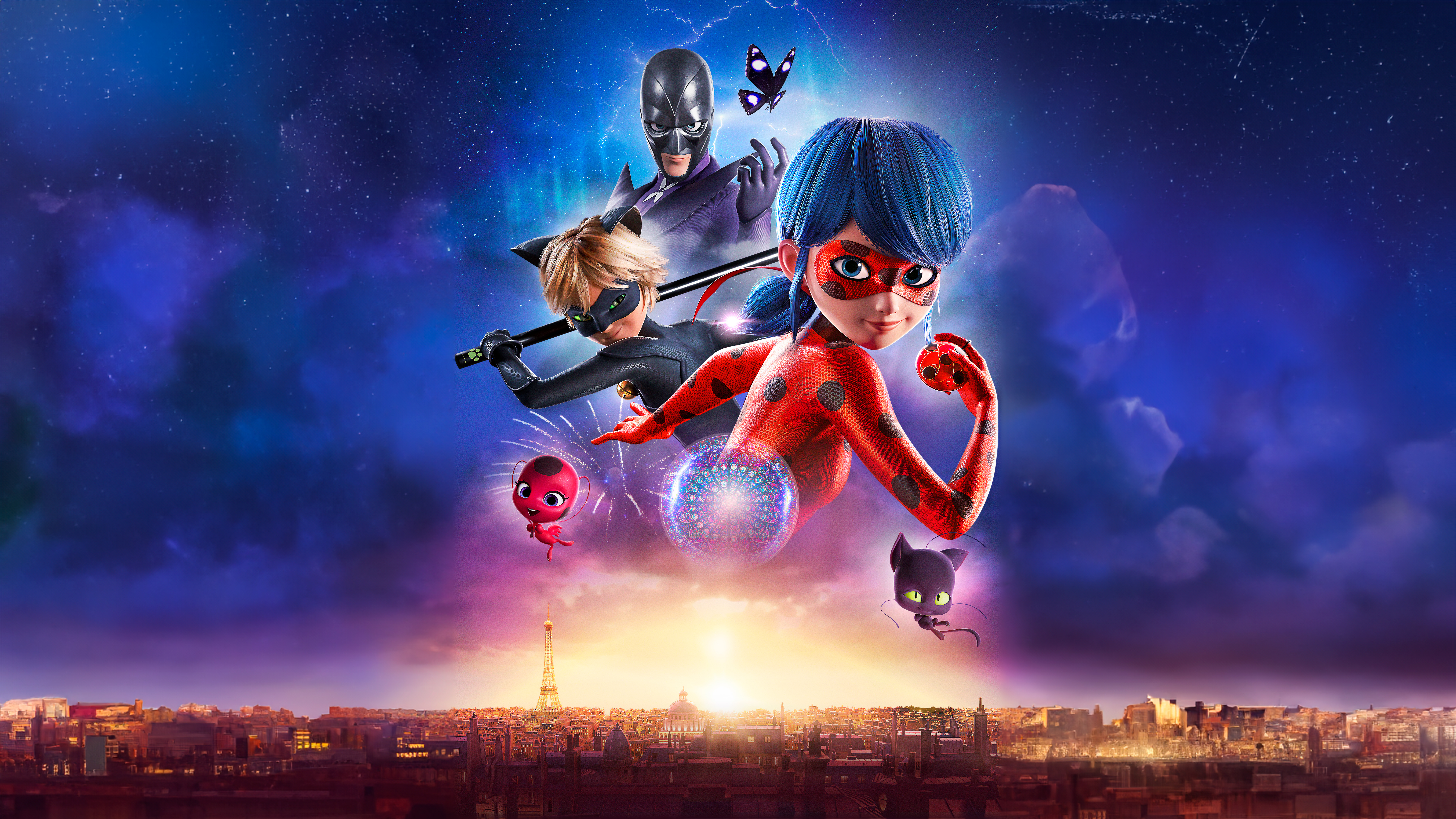 Wallpaper ID 368365  TV Show Miraculous Ladybug Phone Wallpaper Blue  Hair Ladybug Miraculous Ladybug 1080x2280 free download