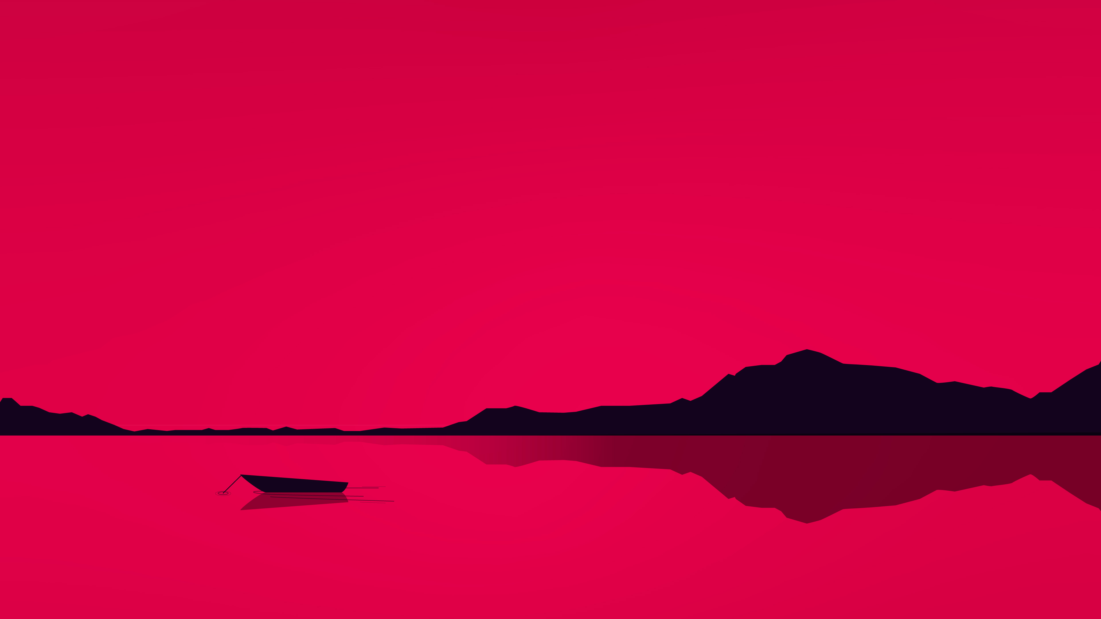 Lake Minimal Red 4k HD Artist 4k Wallpapers Images Backgrounds Photos  and Pictures