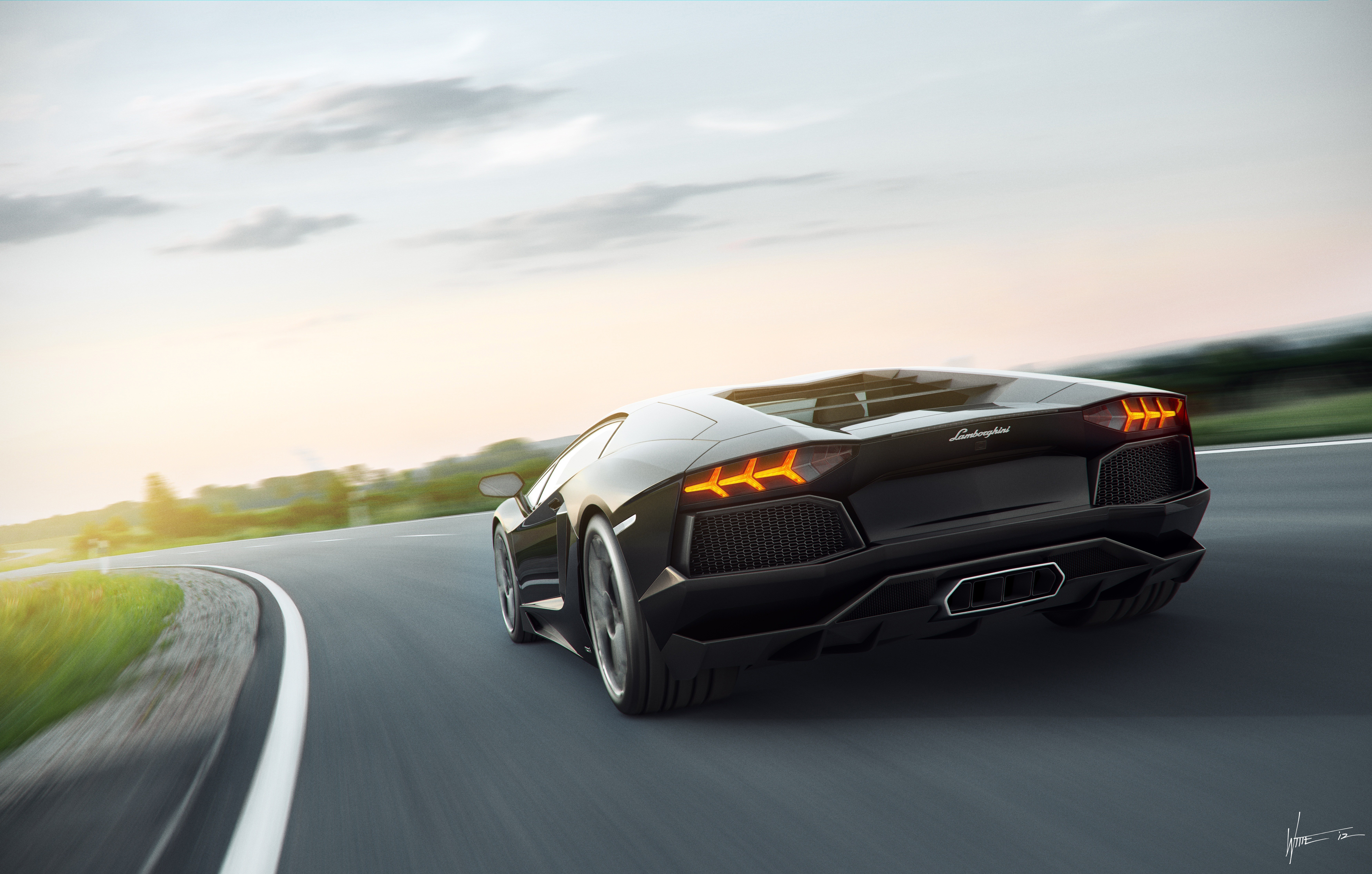 Lamborghini 8k Rear, HD Cars, 4k Wallpapers, Images, Backgrounds