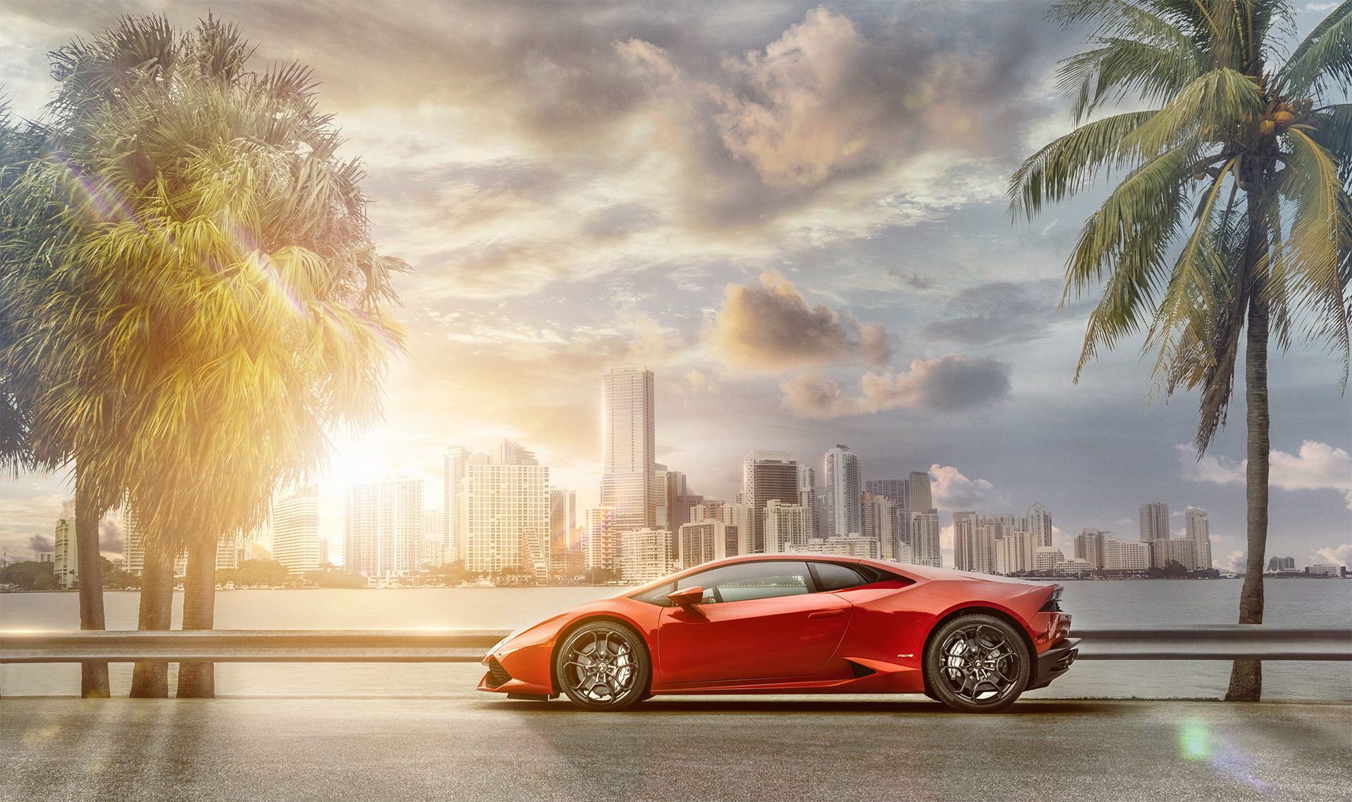Lamborghini Huracan Miami Skyline, HD Cars, 4k Wallpapers ...