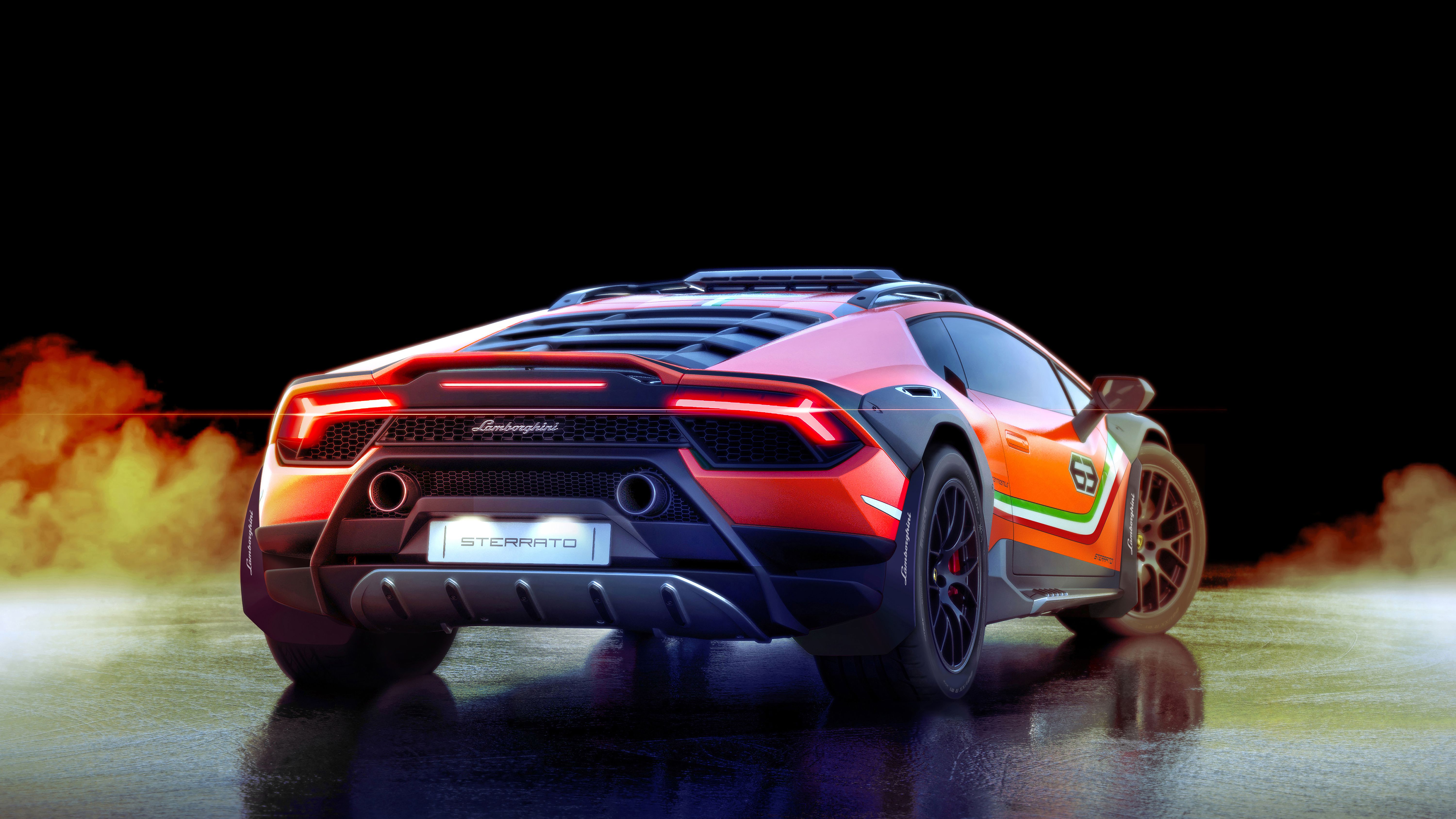 Lamborghini Huracan Sterrato Concept 2019 Rear, HD Cars, 4k Wallpapers