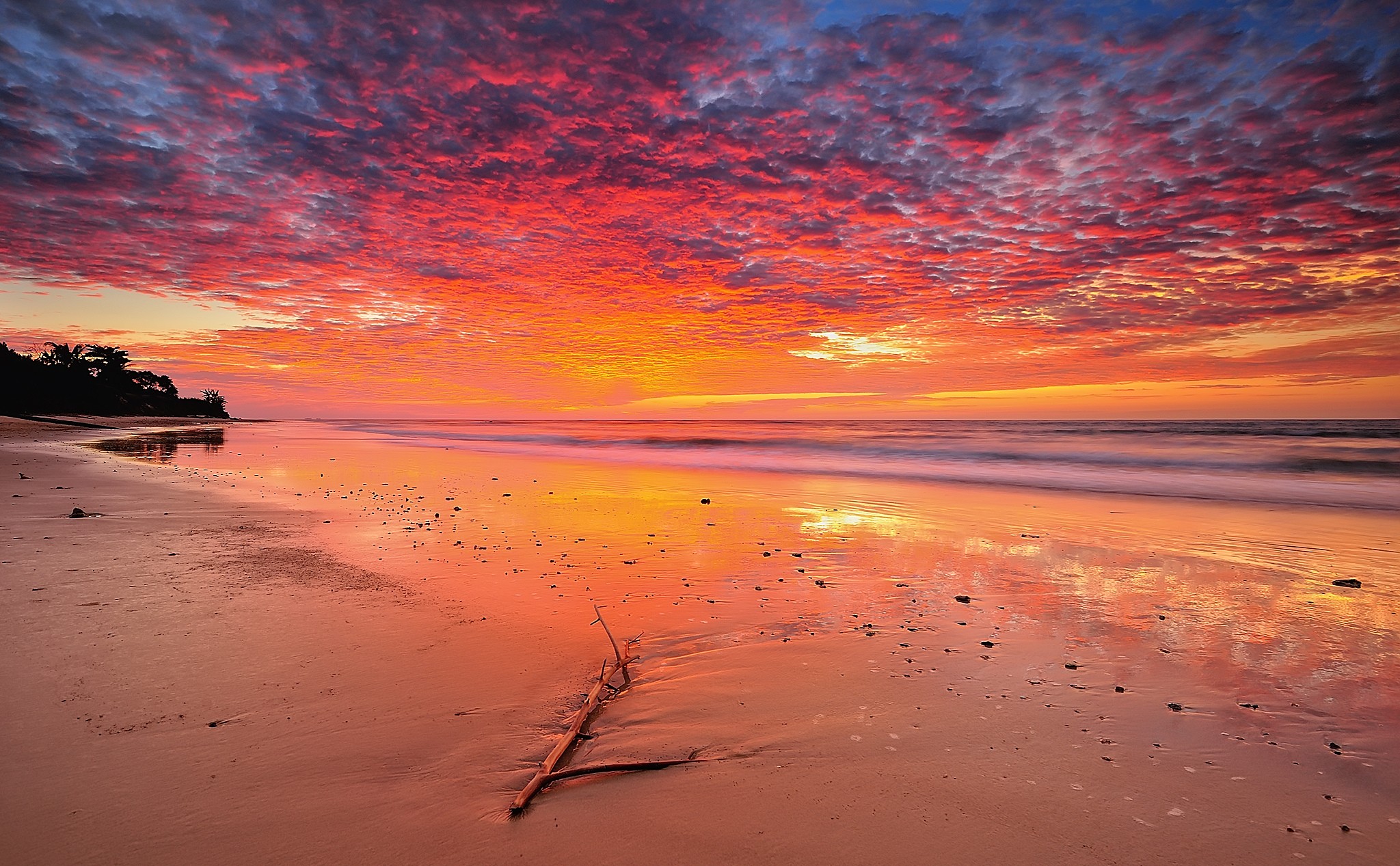 sky beach background hd