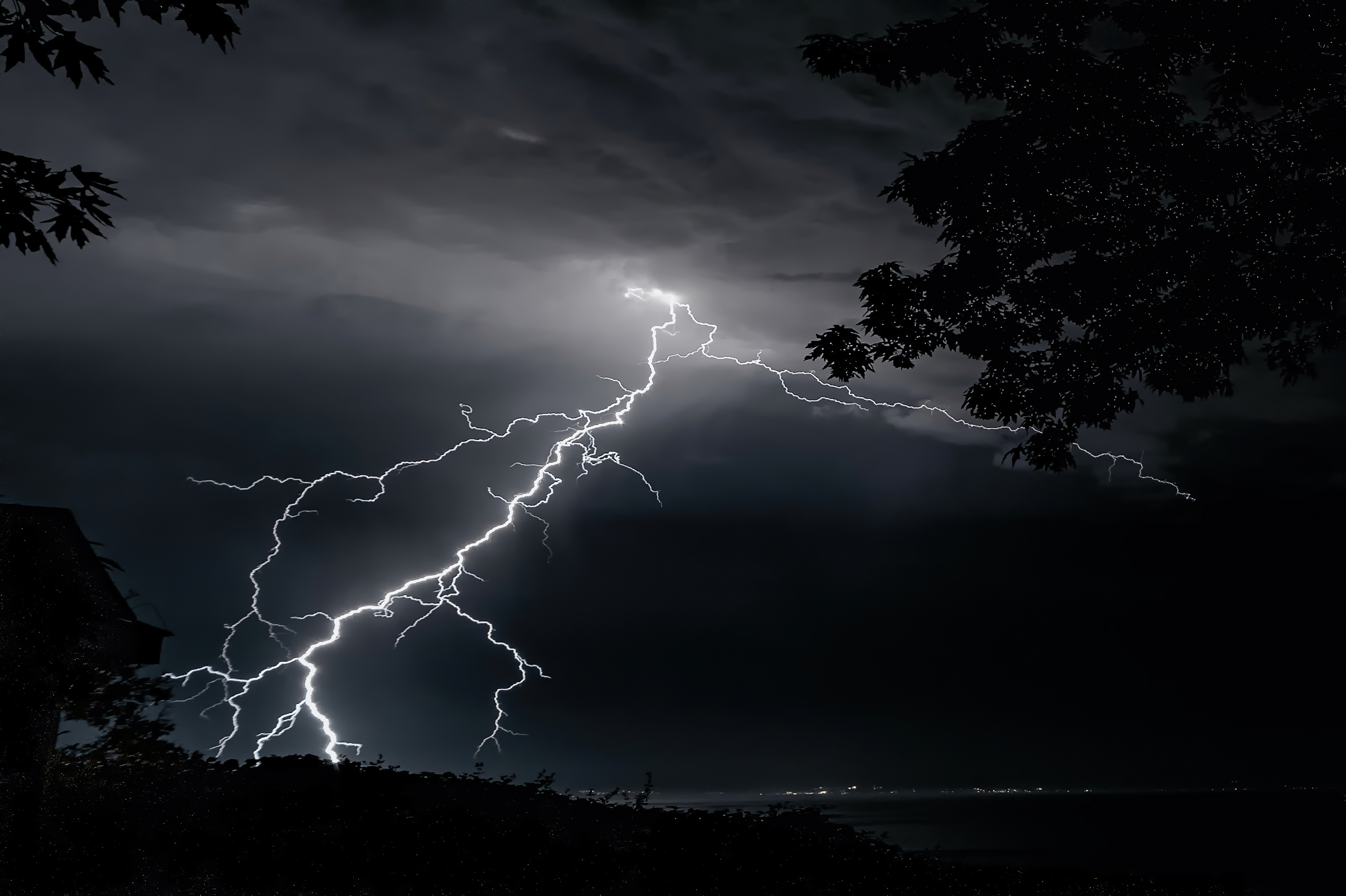 Thunder struck beach lightning nature paper storm strike wall HD  phone wallpaper  Peakpx