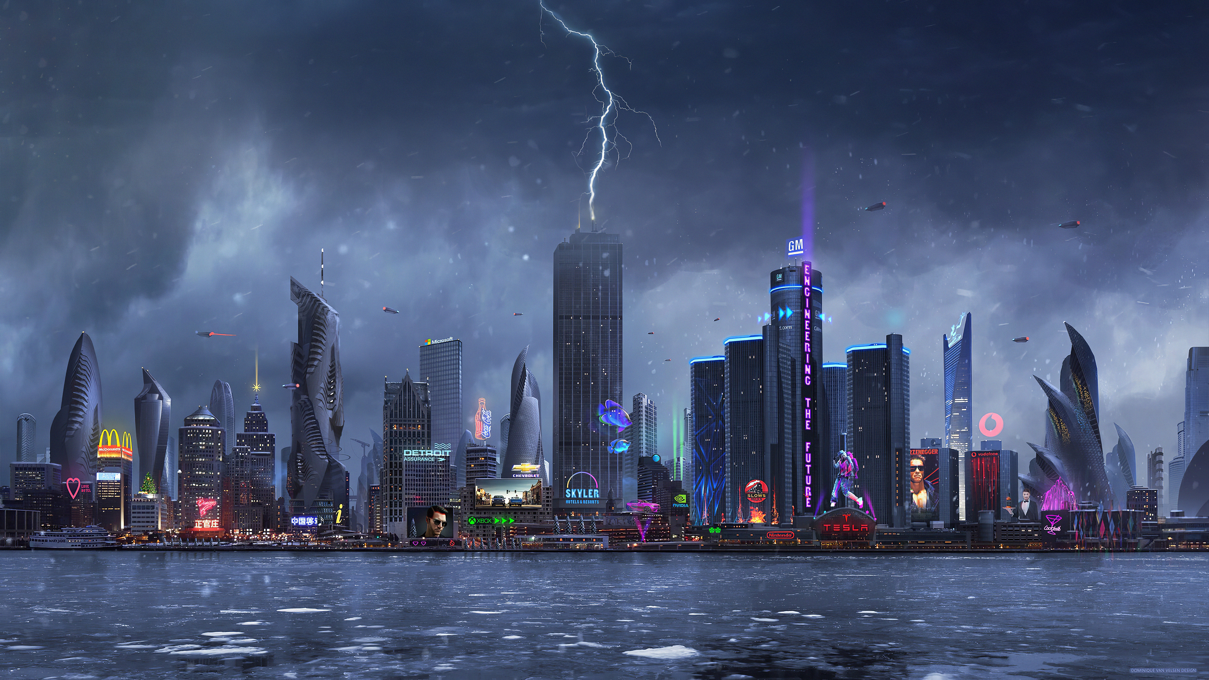 Lightning Striking On Building 4k, HD Artist, 4k Wallpapers, Images,  Backgrounds, Photos and Pictures