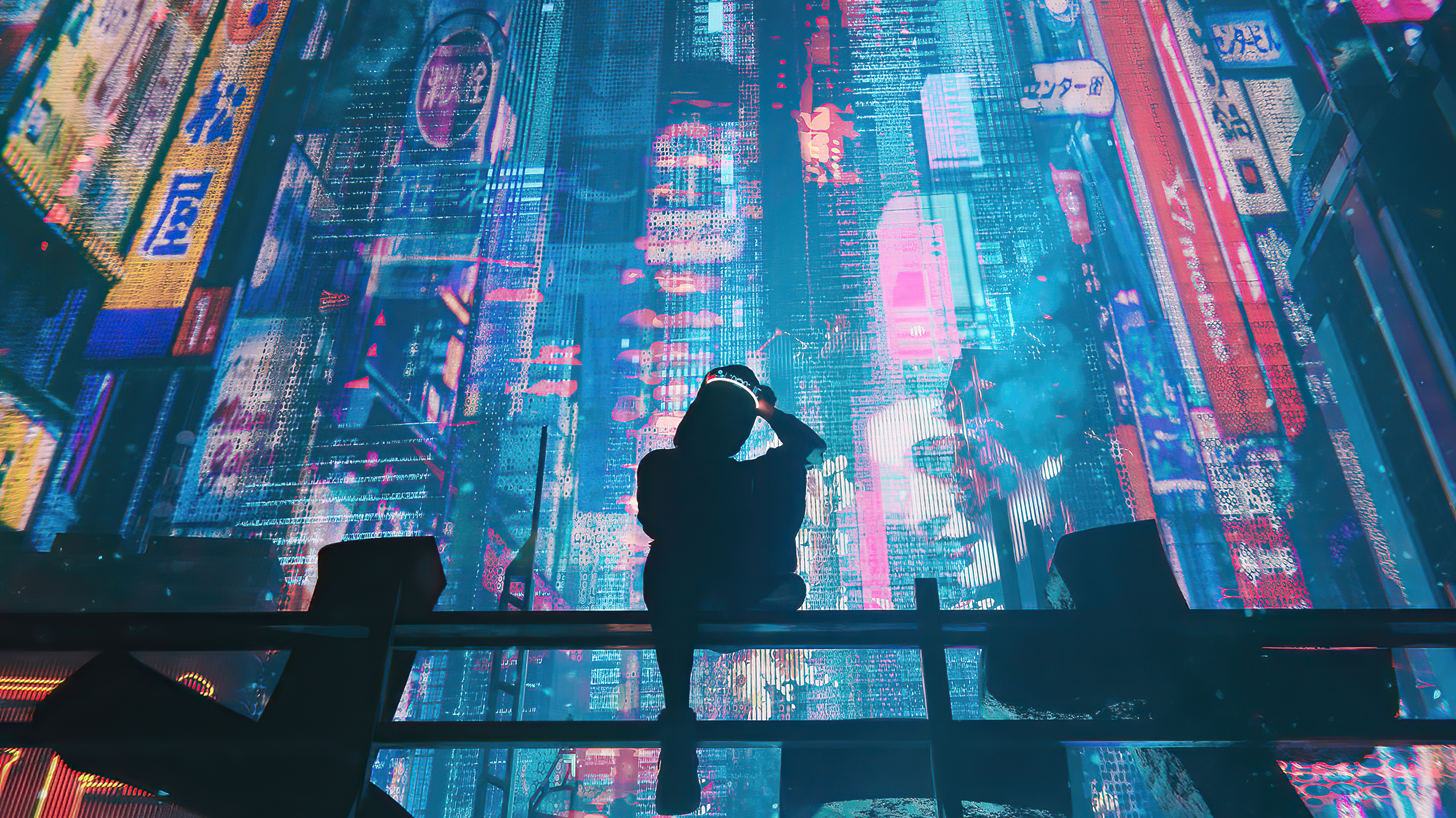 Neon Lights City Cyberpunk 4k Wallpaper,HD Artist Wallpapers,4k