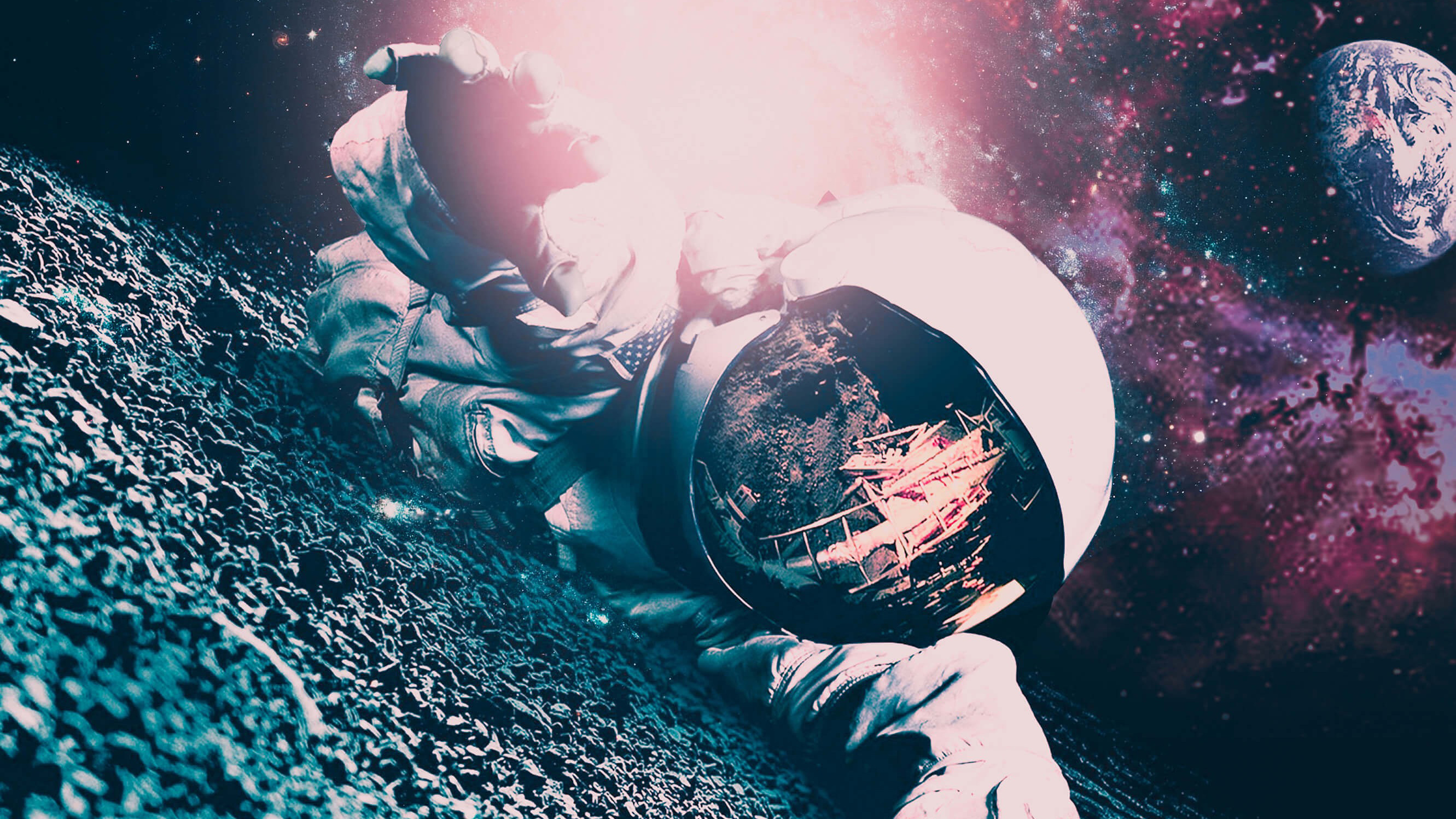 Awesome Astronaut Lost Background