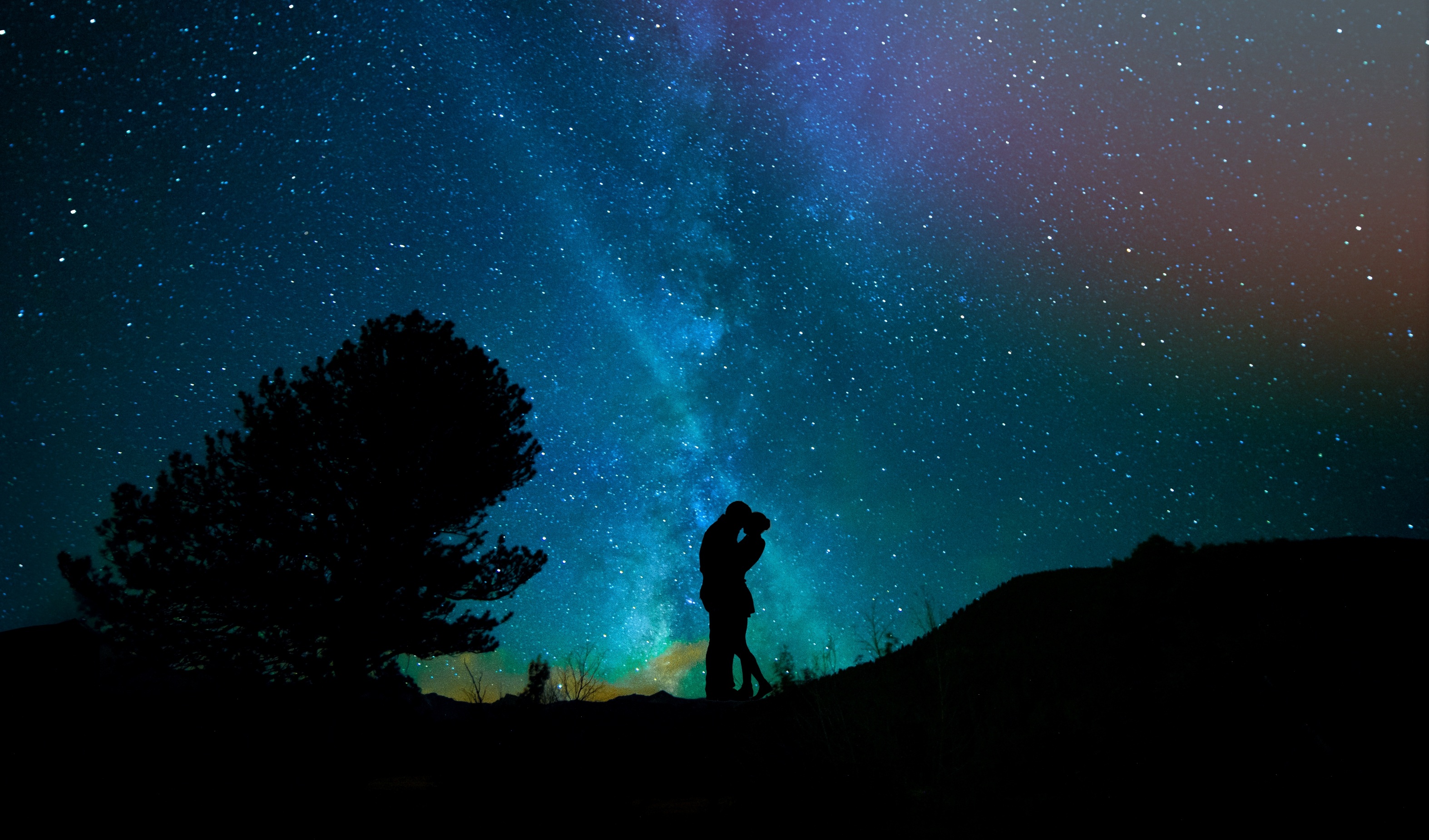 Lovers Night Sky Starry Sky, HD Love, 4k Wallpapers, Images, Backgrounds,  Photos and Pictures