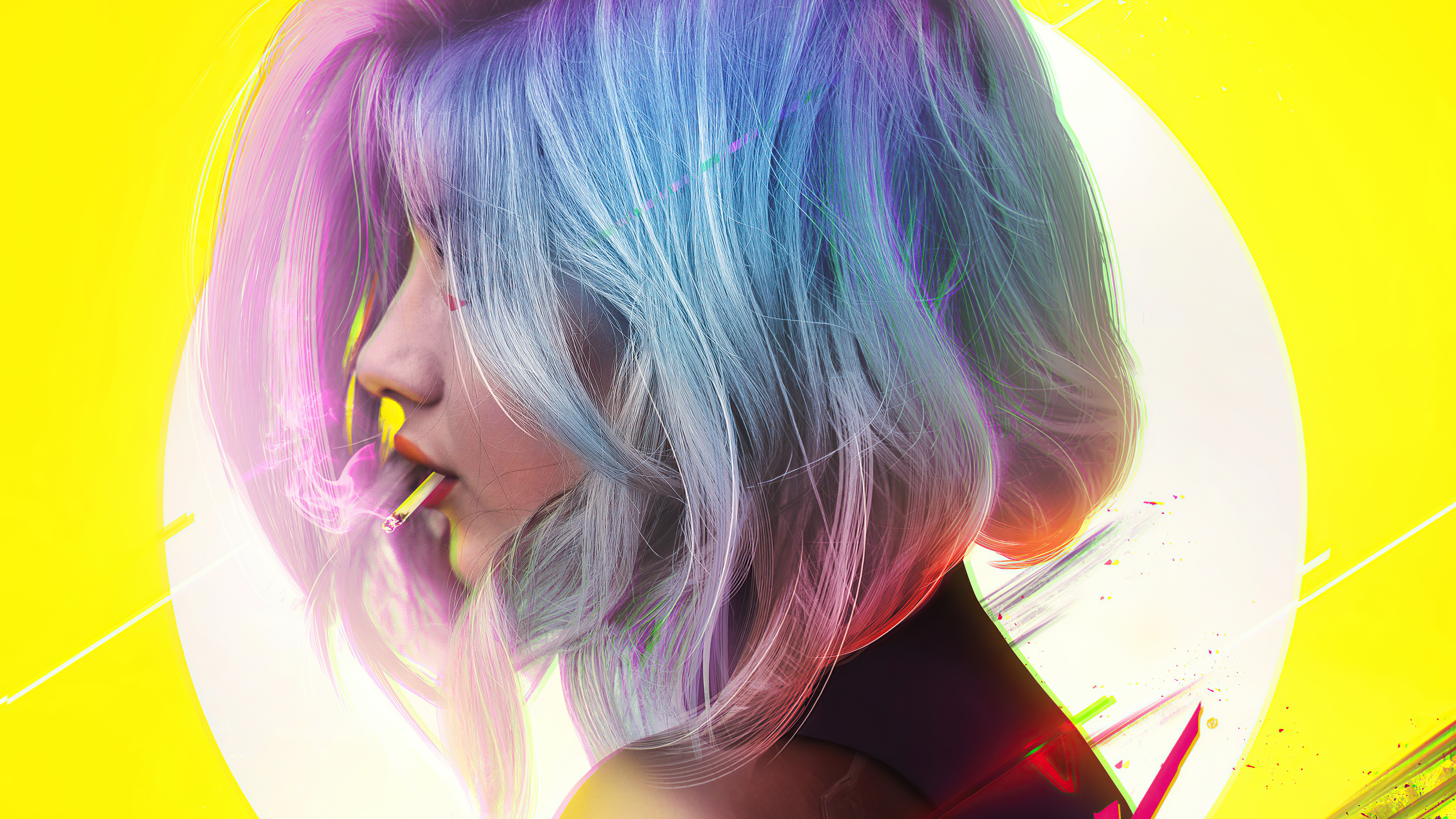 Wallpaper machine, look, window, girl, Lucy, Cyberpunk 2077, Cyberpunk  Edgerunners, MaruhitoSensei for mobile and desktop, section игры,  resolution 2560x1440 - download