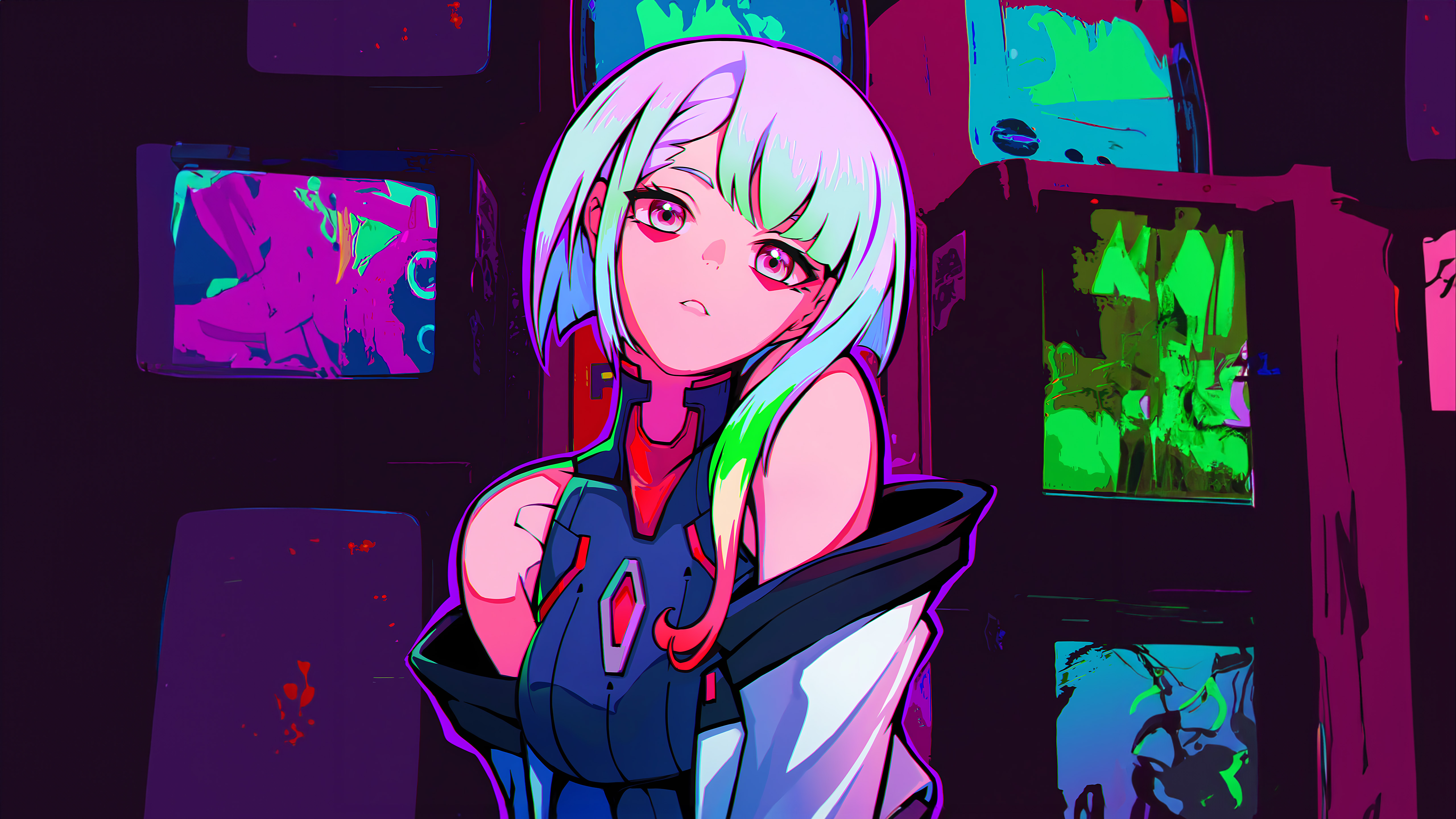 Wallpaper Cyberpunk: Edgerunners, Lucyna Kushinada, Cyberpunk Running on  the Edge for mobile and desktop, section арт, resolution 1920x1600 -  download