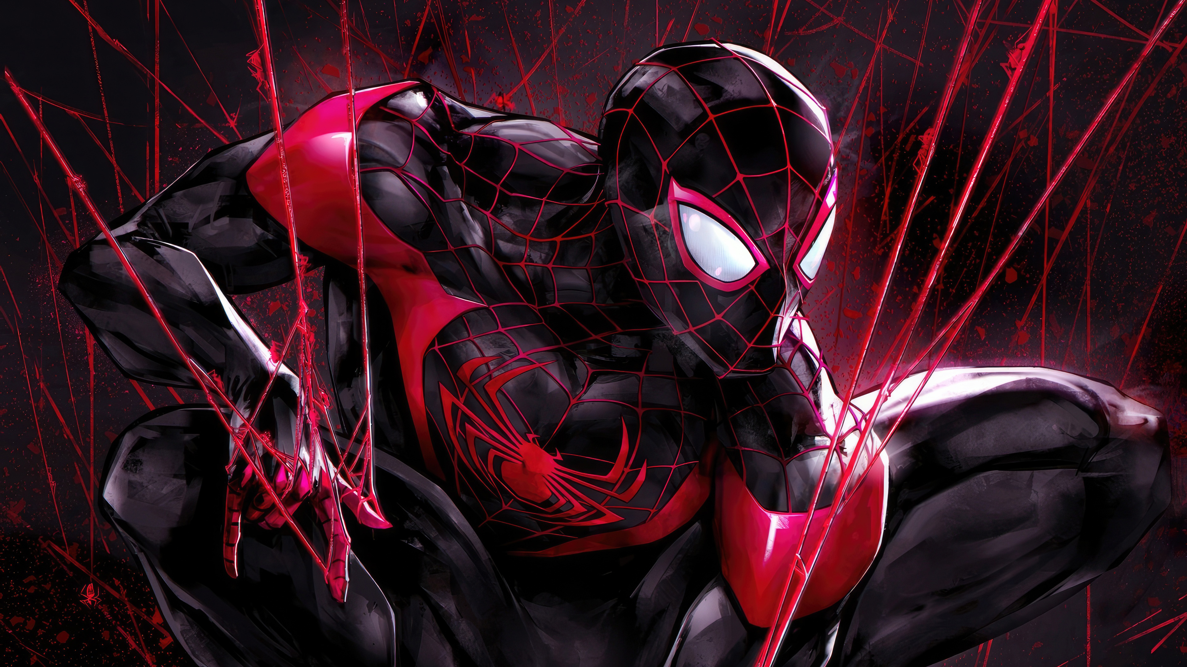 Download wallpaper: Spider Man: Miles Morales screenshot 1366x768