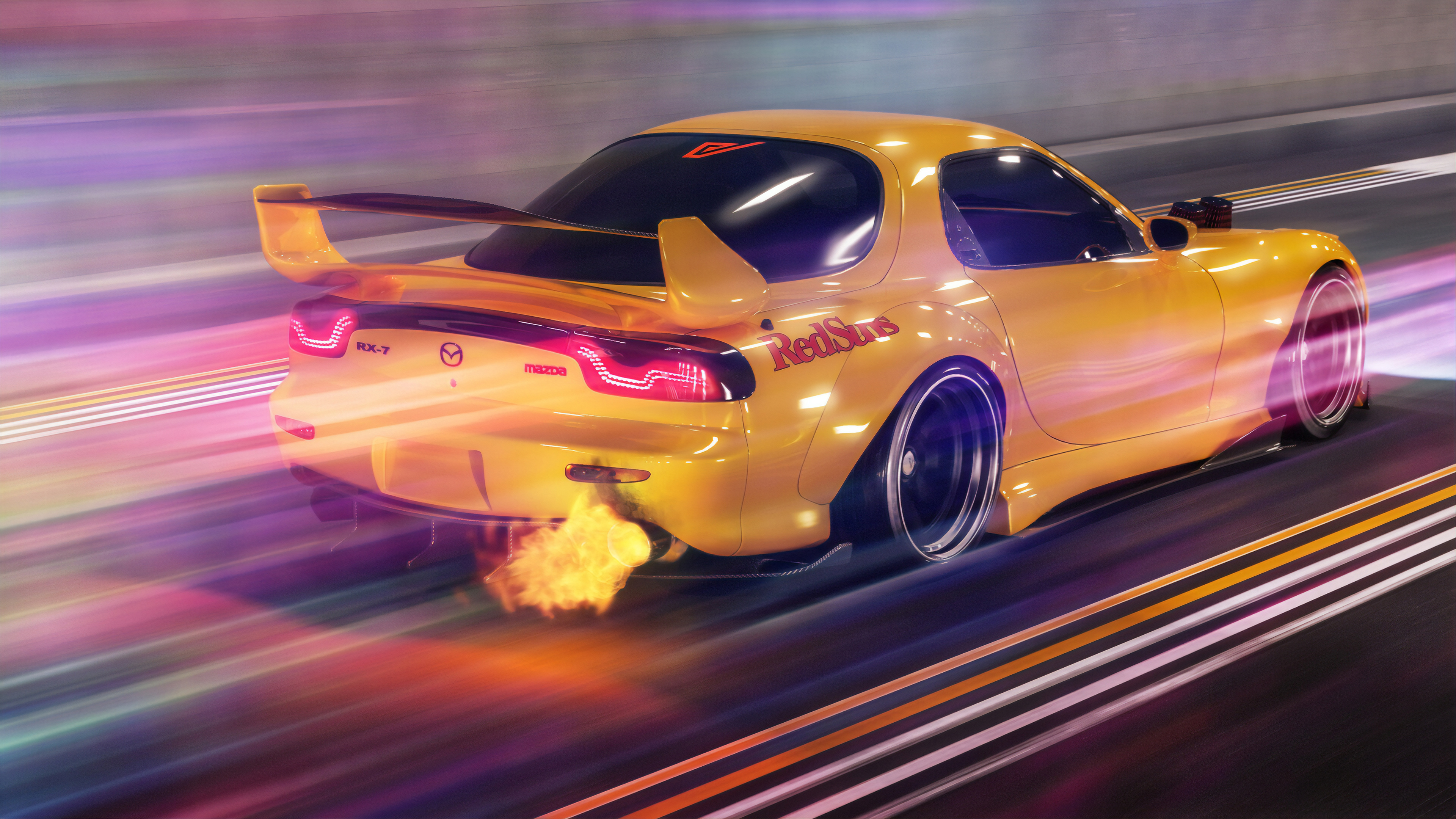 2048x1152 Mazda Rx7 Flaming Out 2048x1152 Resolution Hd 4k Wallpapers Images Backgrounds Photos And Pictures