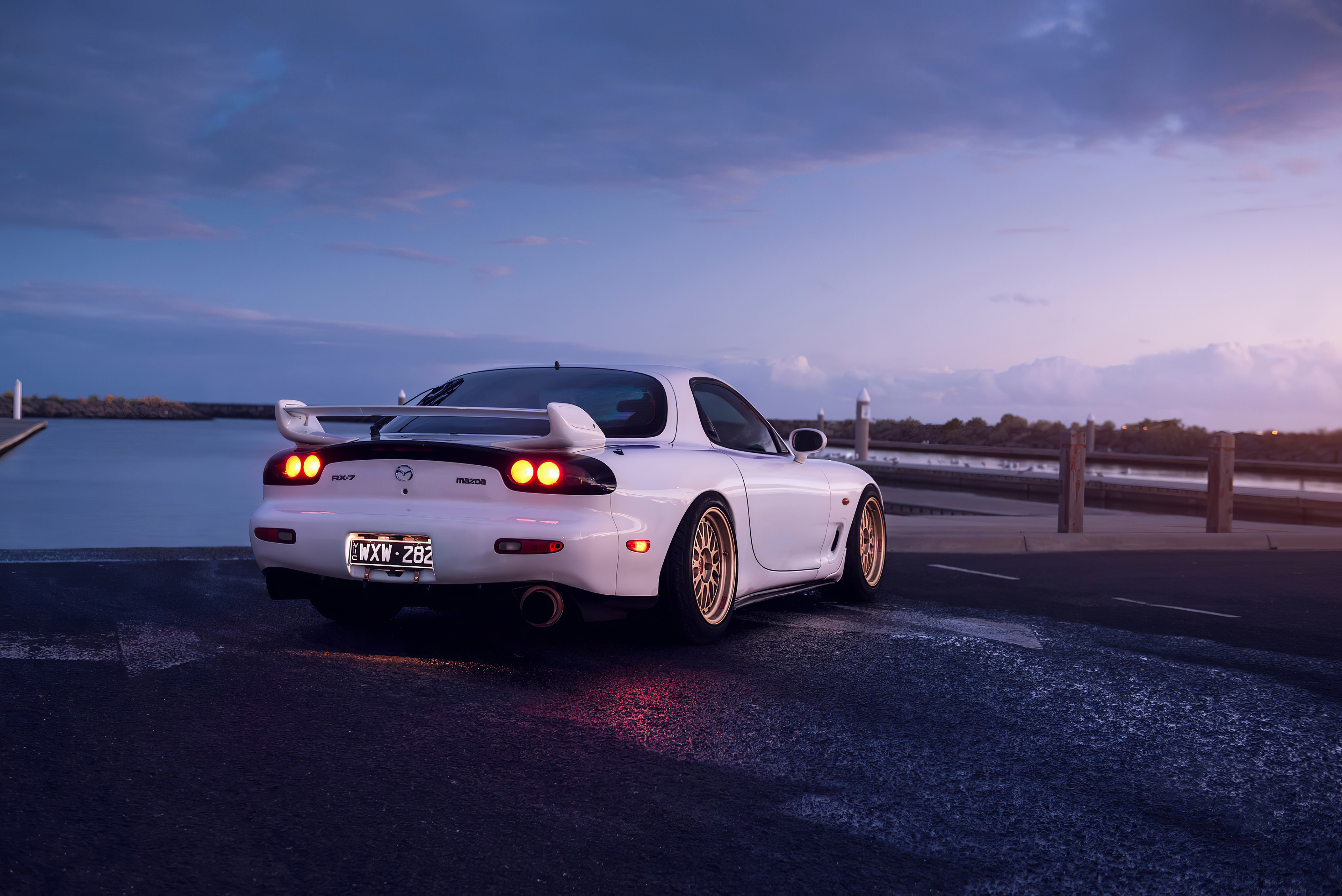 1366x768 Mazda Rx7 Golden Alloys 4k 1366x768 Resolution Hd 4k Wallpapers Images Backgrounds Photos And Pictures