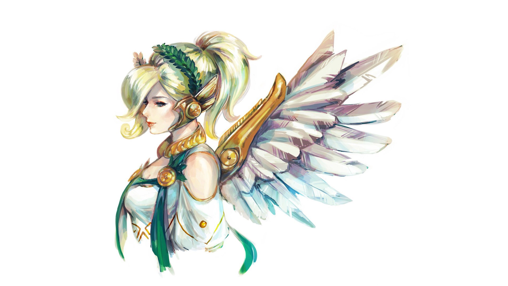 Mercy Angel Overwatch Hd Artist 4k Wallpapers Images Backgrounds Photos And Pictures