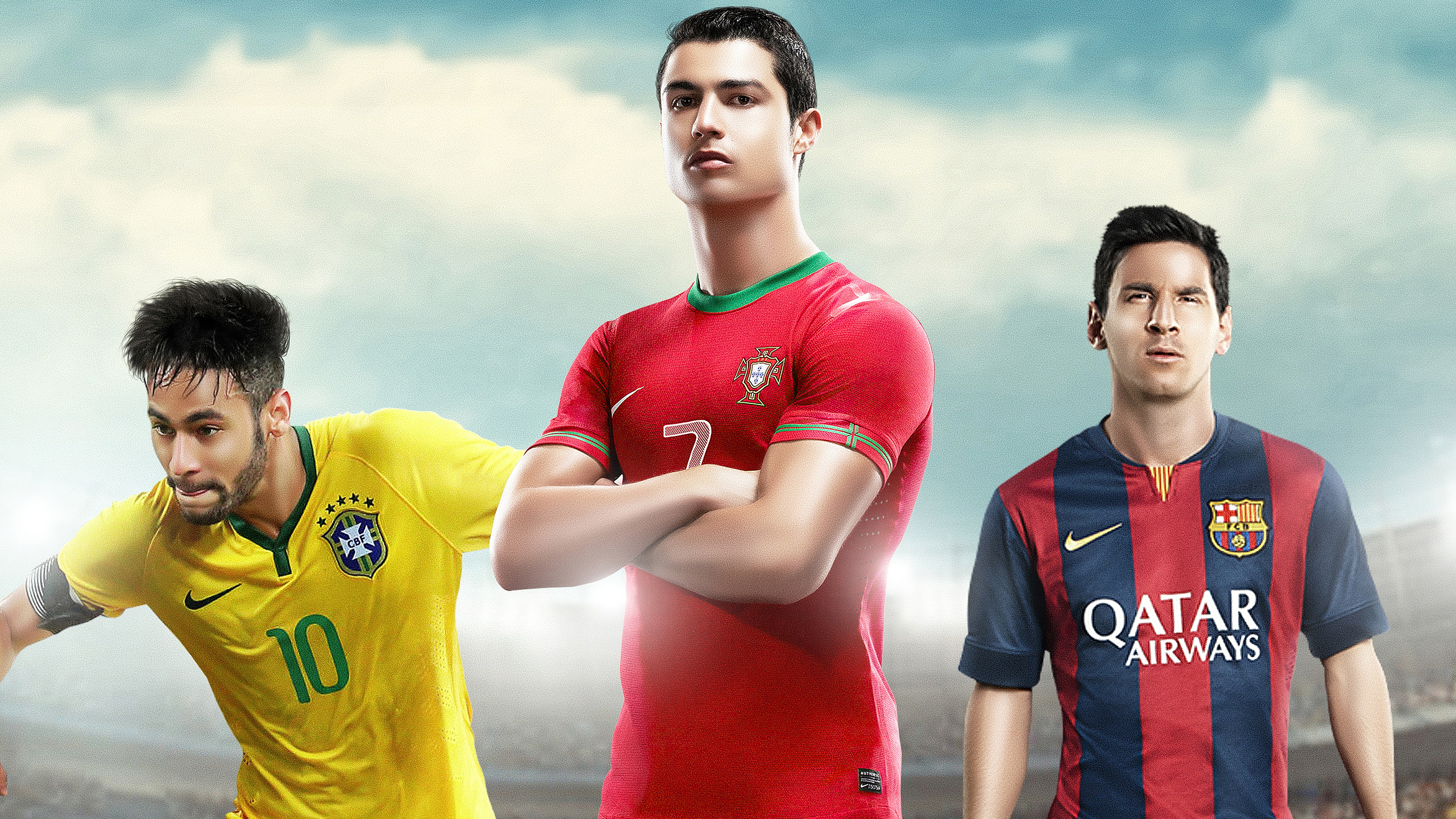 Lionel messi ronaldo and neymar Wallpapers Download