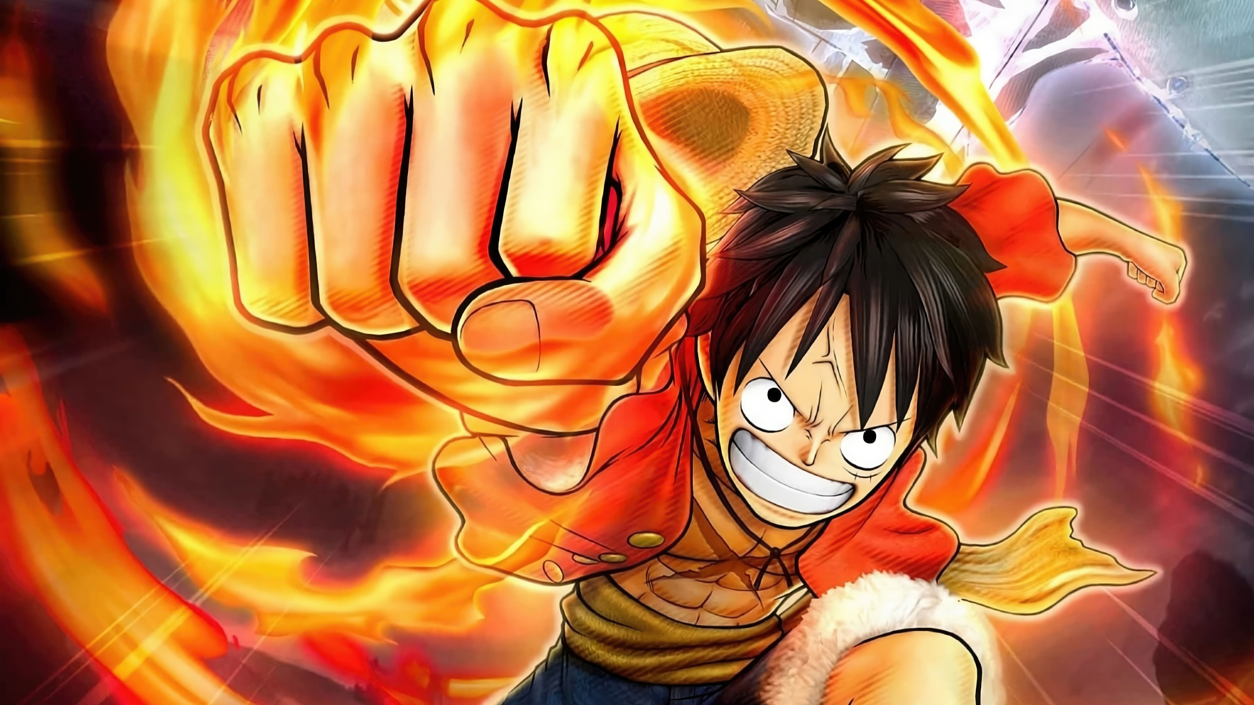 Laughing Wallpaper 4K, Luffy, One Piece, 5K