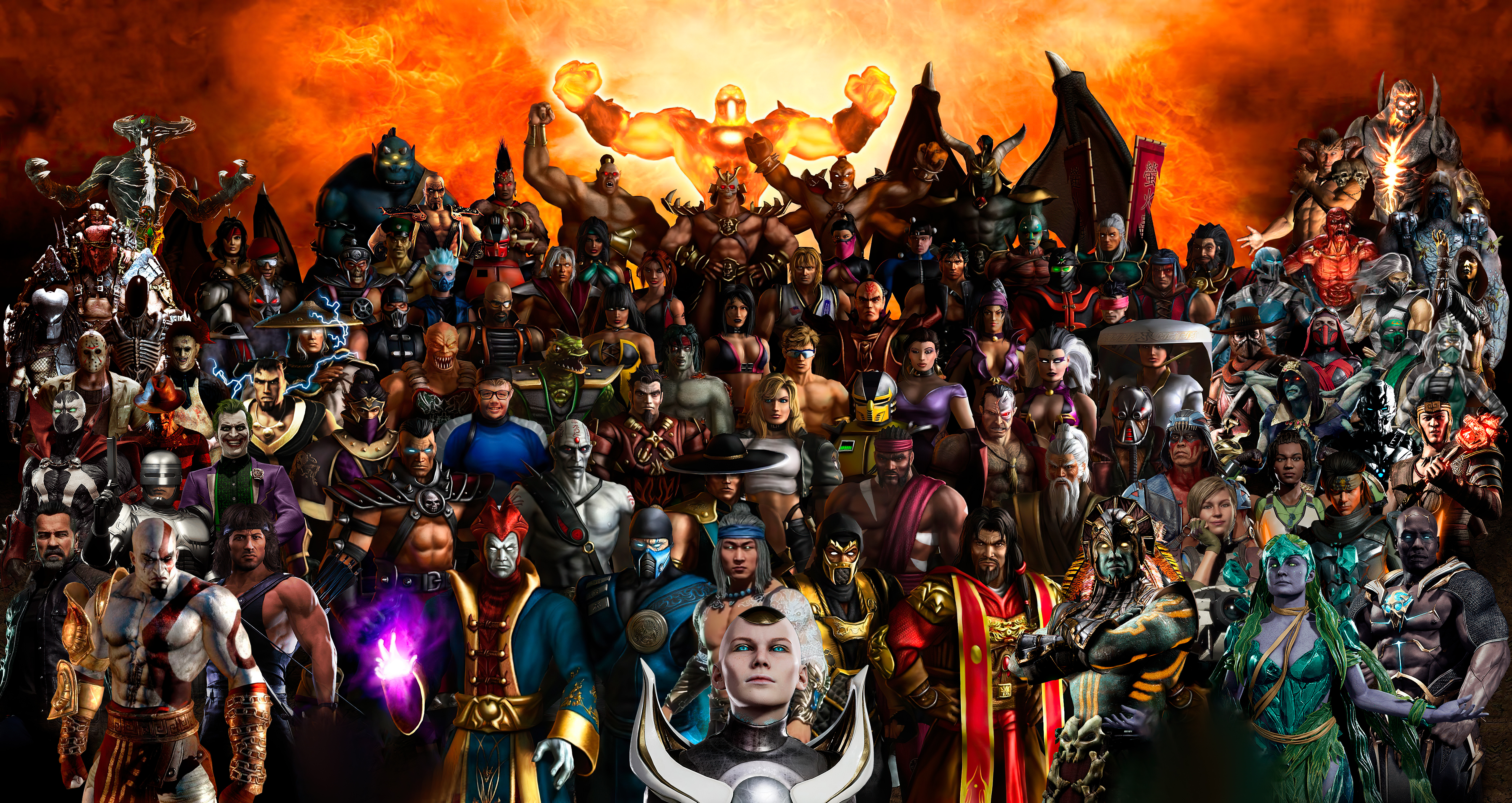 MK10 - Mortal Kombat X - Todos os personagens / All Characters 【4K 60FPS】 
