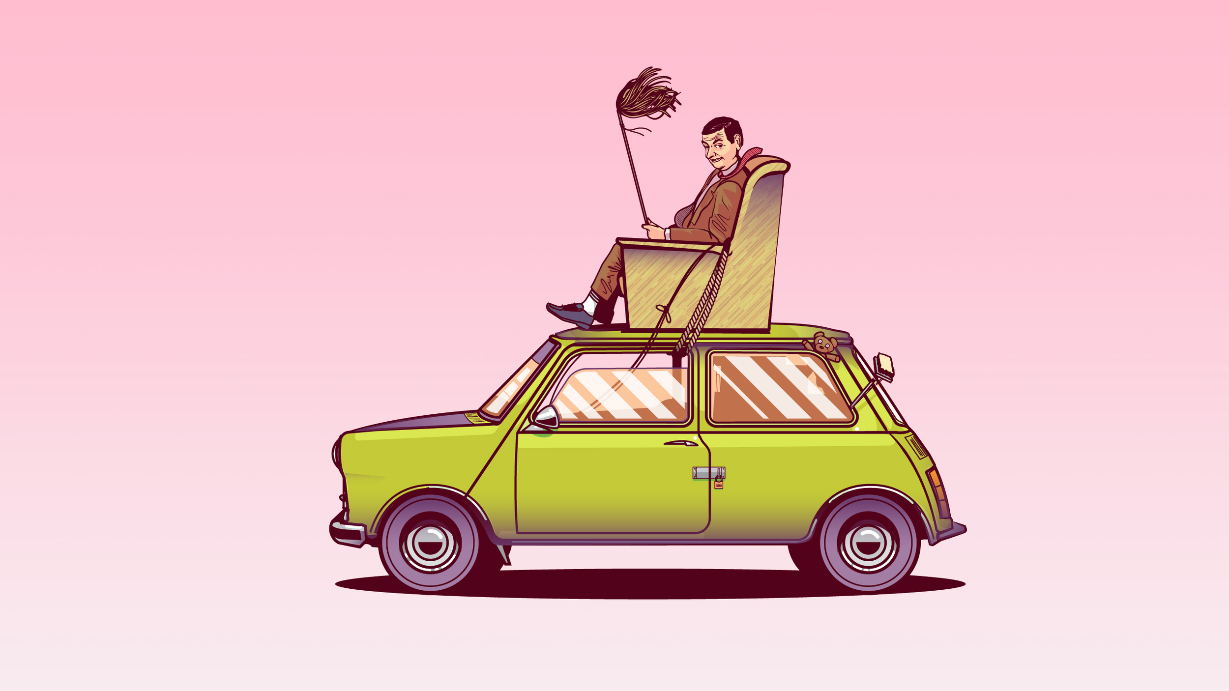 Mr Bean Sitting On Top Of His Car Vector Art, HD Funny, 4k Wallpapers,  Images, Backgrounds, Photos and Pictures
