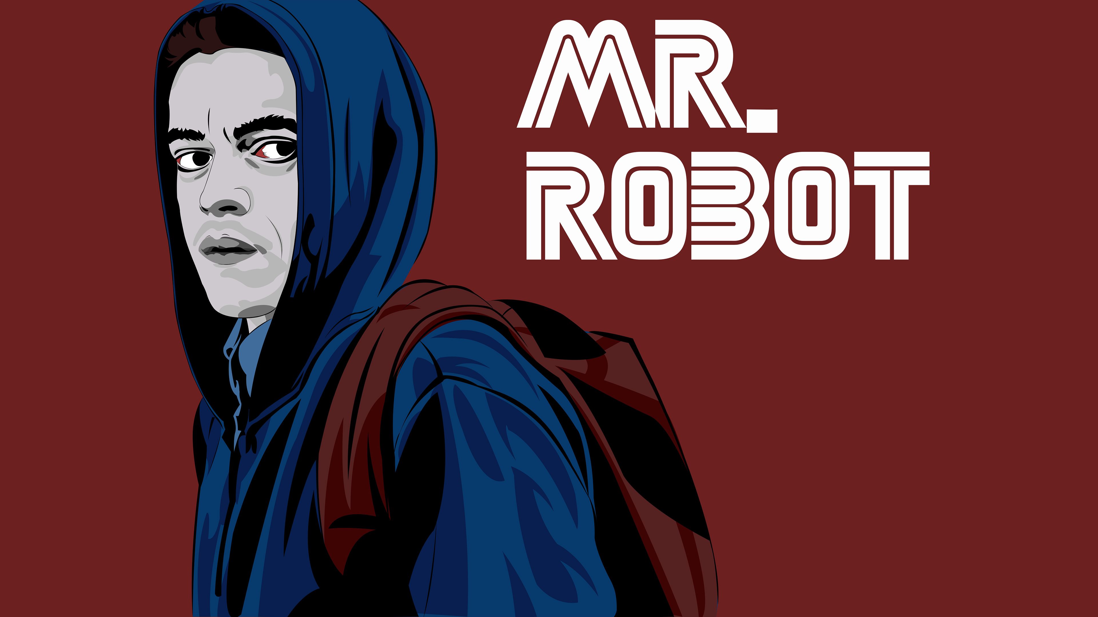 Download wallpaper 1280x2120 mr. robot, glitch art, tv series