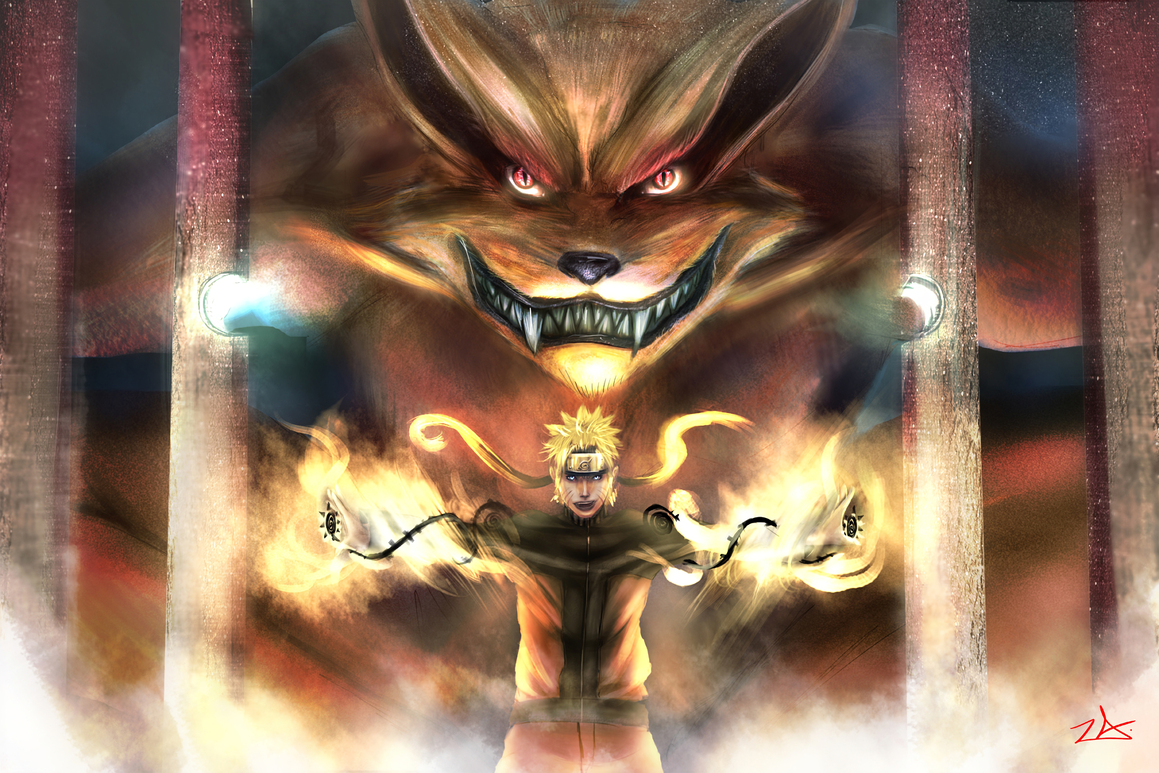 Naruto And Kurama 4k, HD Anime, 4k Wallpapers, Images ...