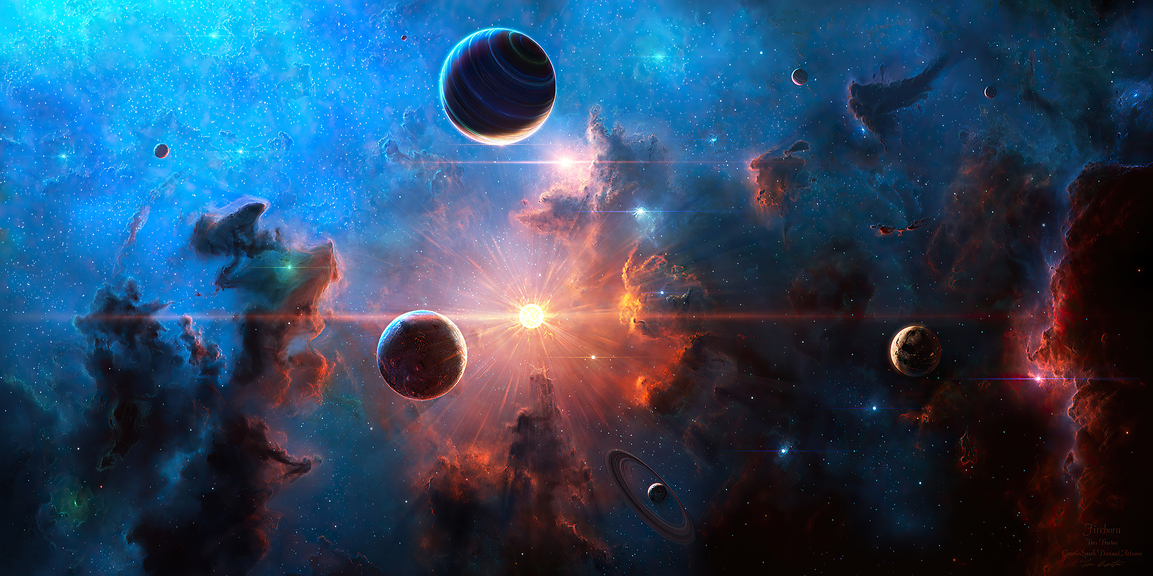 Neblua Space Planet Art 4k, HD Digital Universe, 4k Wallpapers, Images