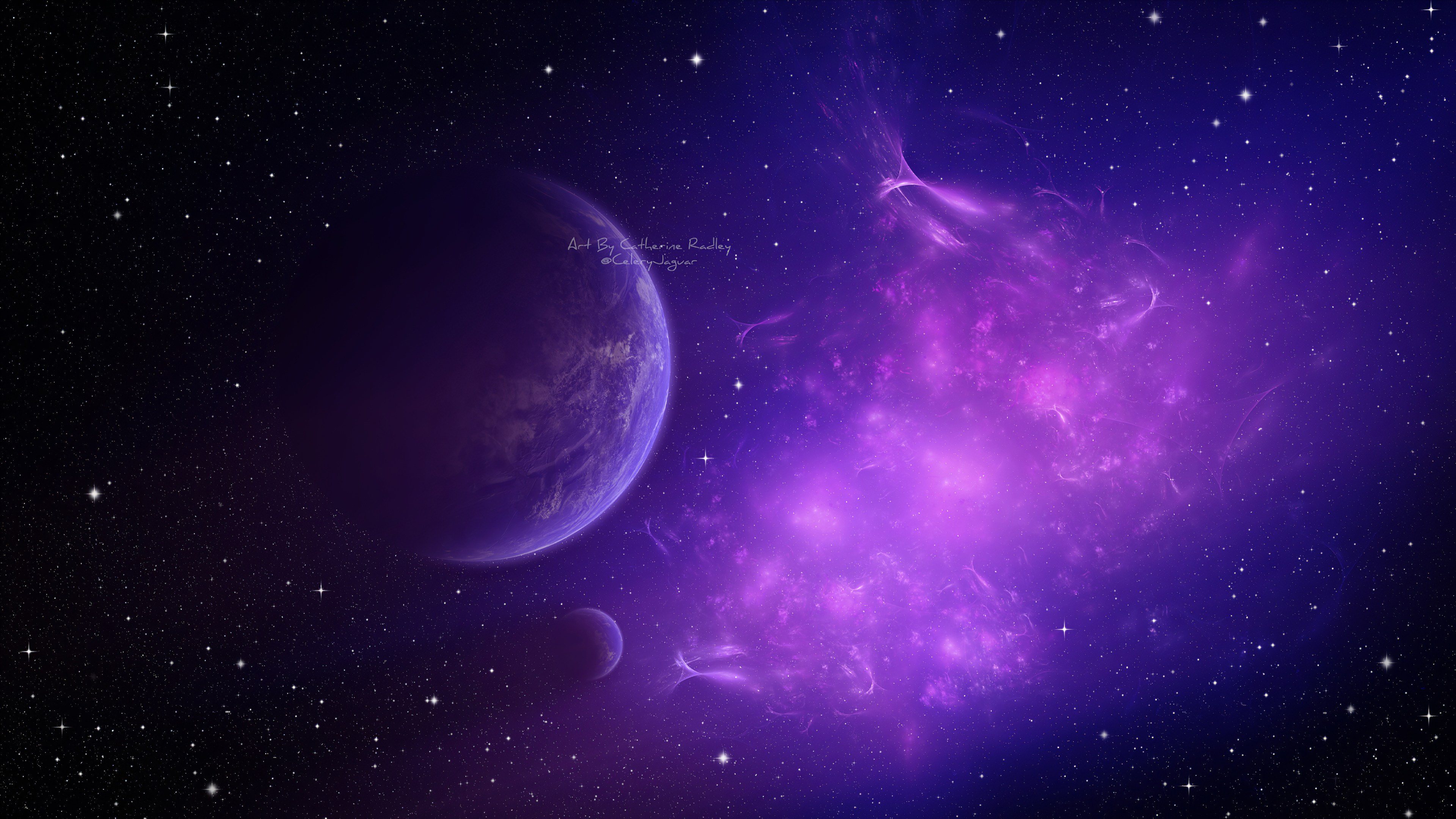 Nebula Purple Fractal 4k, HD Digital Universe, 4k ...