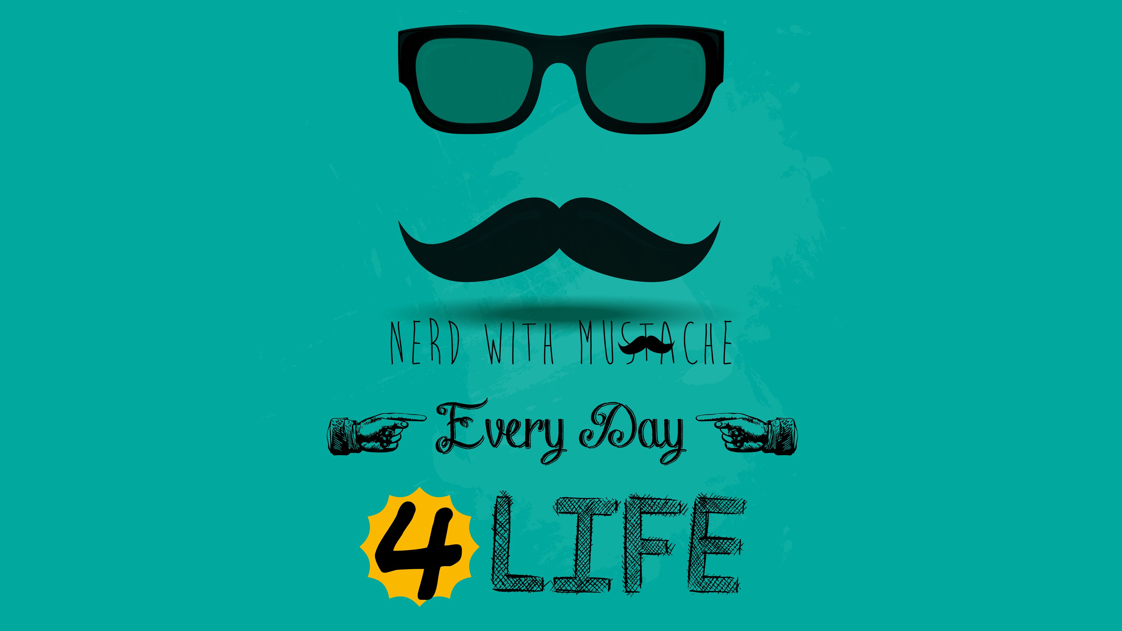 1125x2436 Nerd With Mustache Iphone XS,Iphone 10,Iphone X HD 4k Wallpapers,  Images, Backgrounds, Photos and Pictures