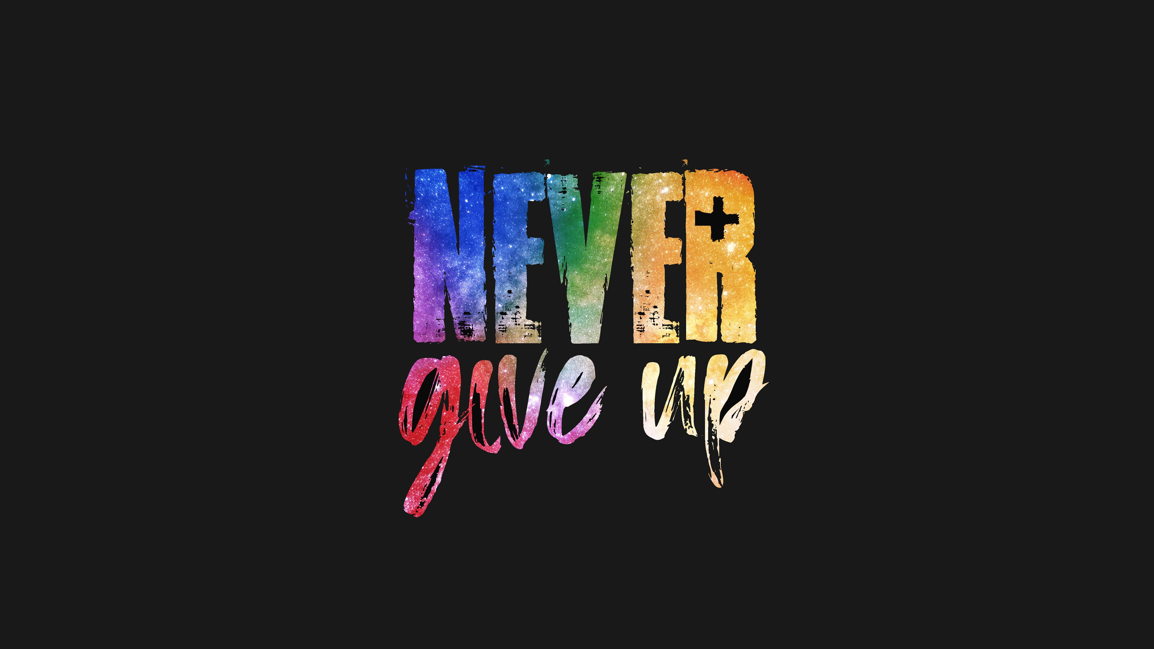 Never Give Up 4k, HD Typography, 4k Wallpapers, Images, Backgrounds, Photos  and Pictures