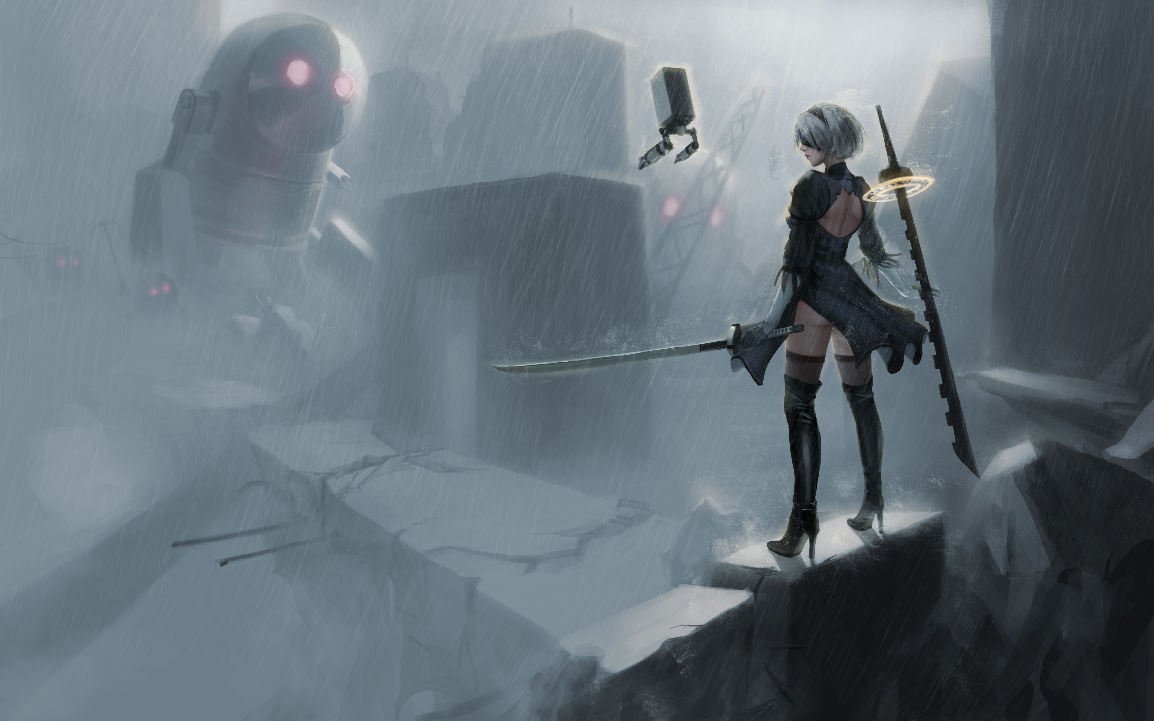 1242x26 Nier Automata 5k Iphone Xs Max Hd 4k Wallpapers Images Backgrounds Photos And Pictures