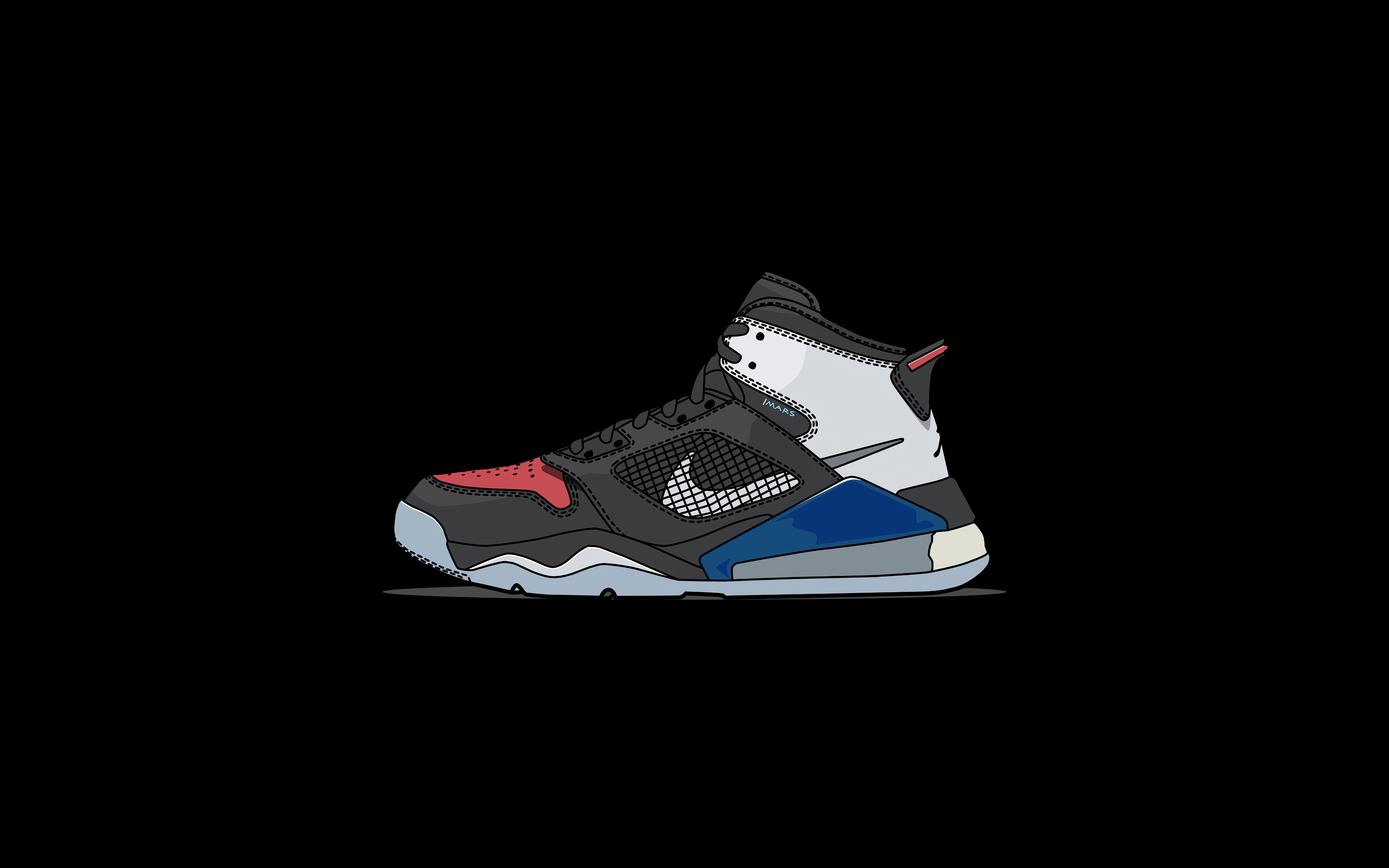 Nike Sneakers Illustration 5k Wallpaper,HD Artist Wallpapers,4k ...