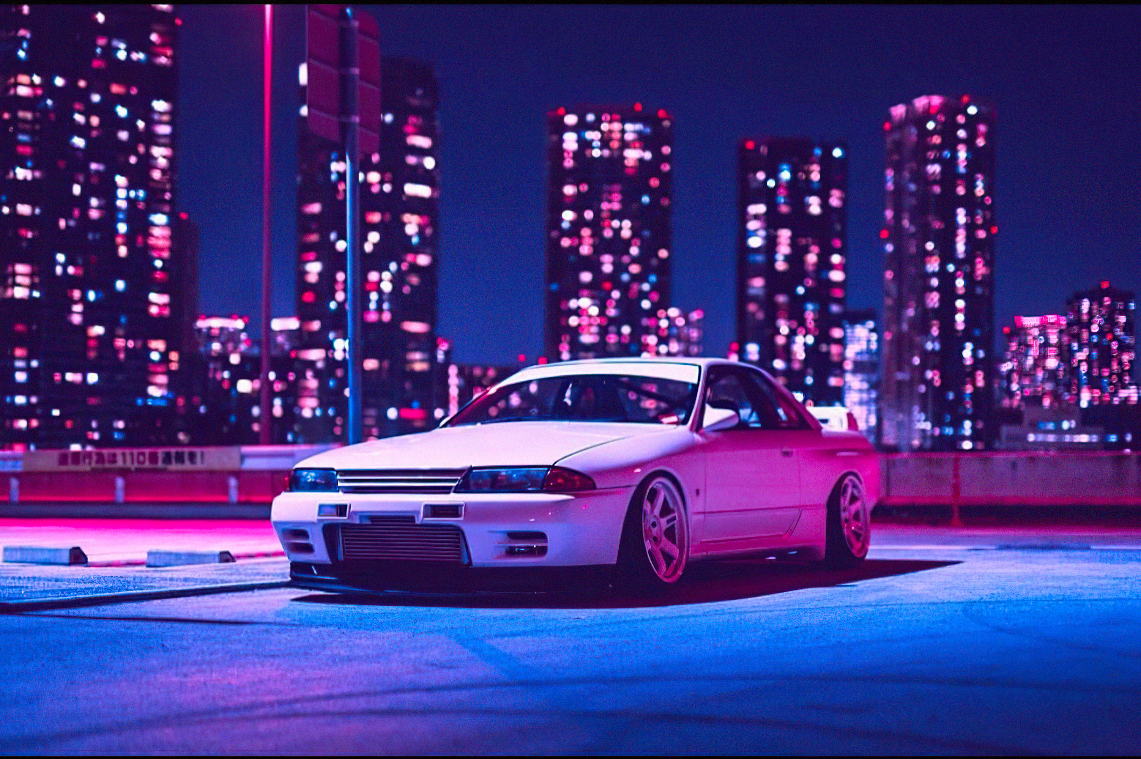 1366x768 Nissan Skyline R32 Retrowave 4k 1366x768 Resolution Hd 4k Wallpapers Images Backgrounds Photos And Pictures