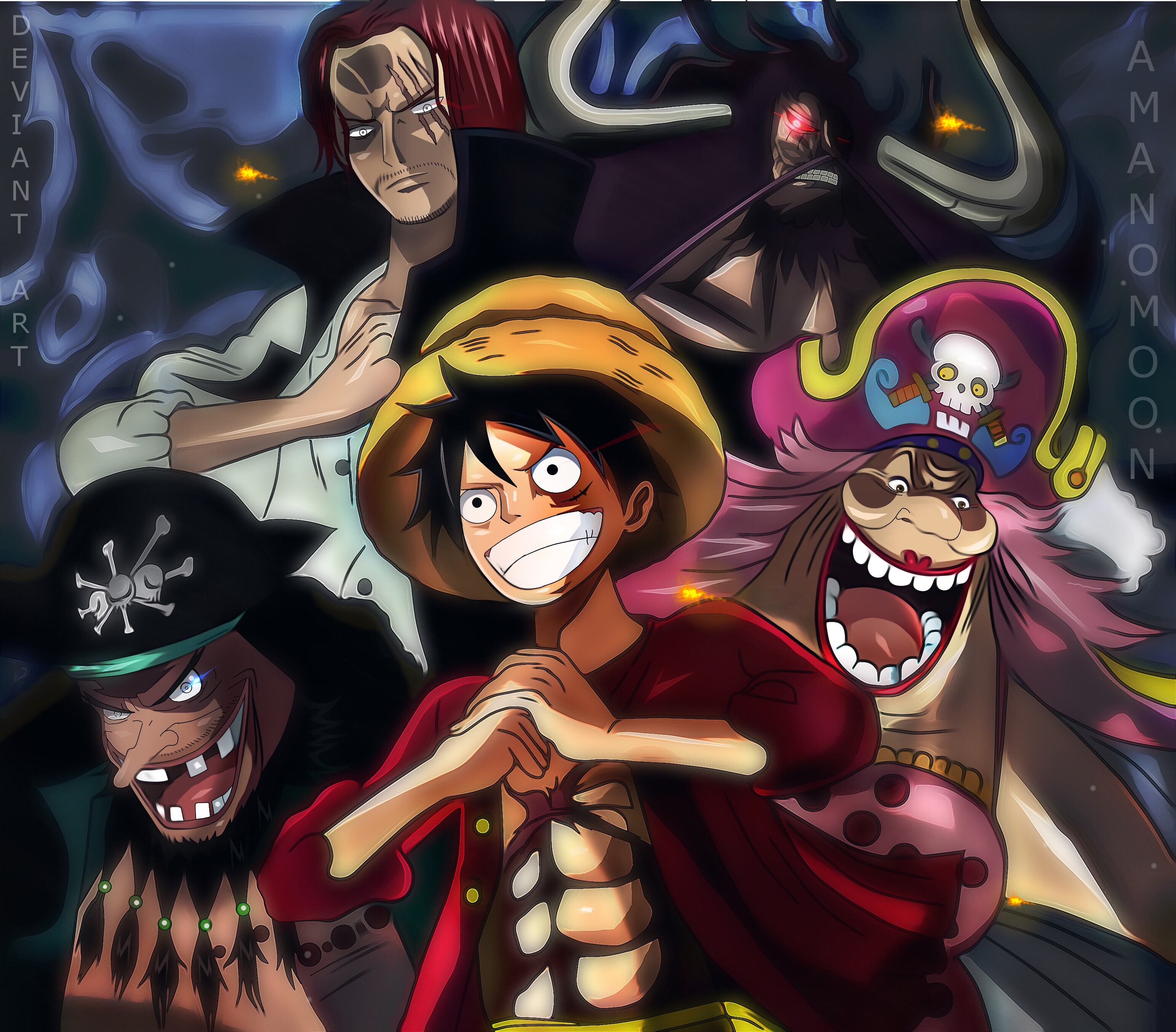 One Piece Charlotte Linlin Kaido Marshall D Teach Monkey D Luffy Shanks Hd Anime 4k Wallpapers Images Backgrounds Photos And Pictures