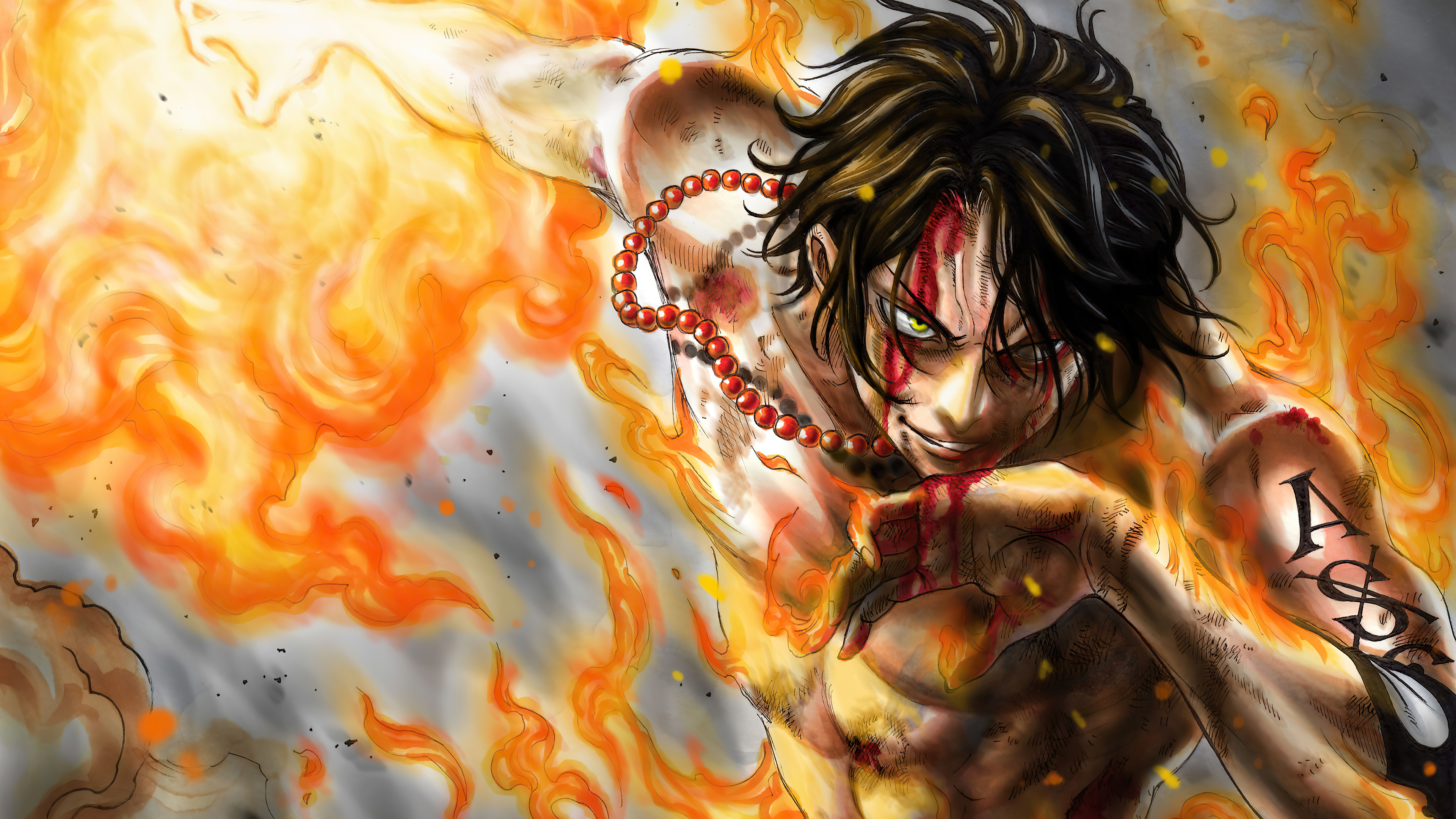 One Piece Fire 4k Wallpaper,HD Anime Wallpapers,4k Wallpapers,Images, Backgrounds,Photos and Pictures