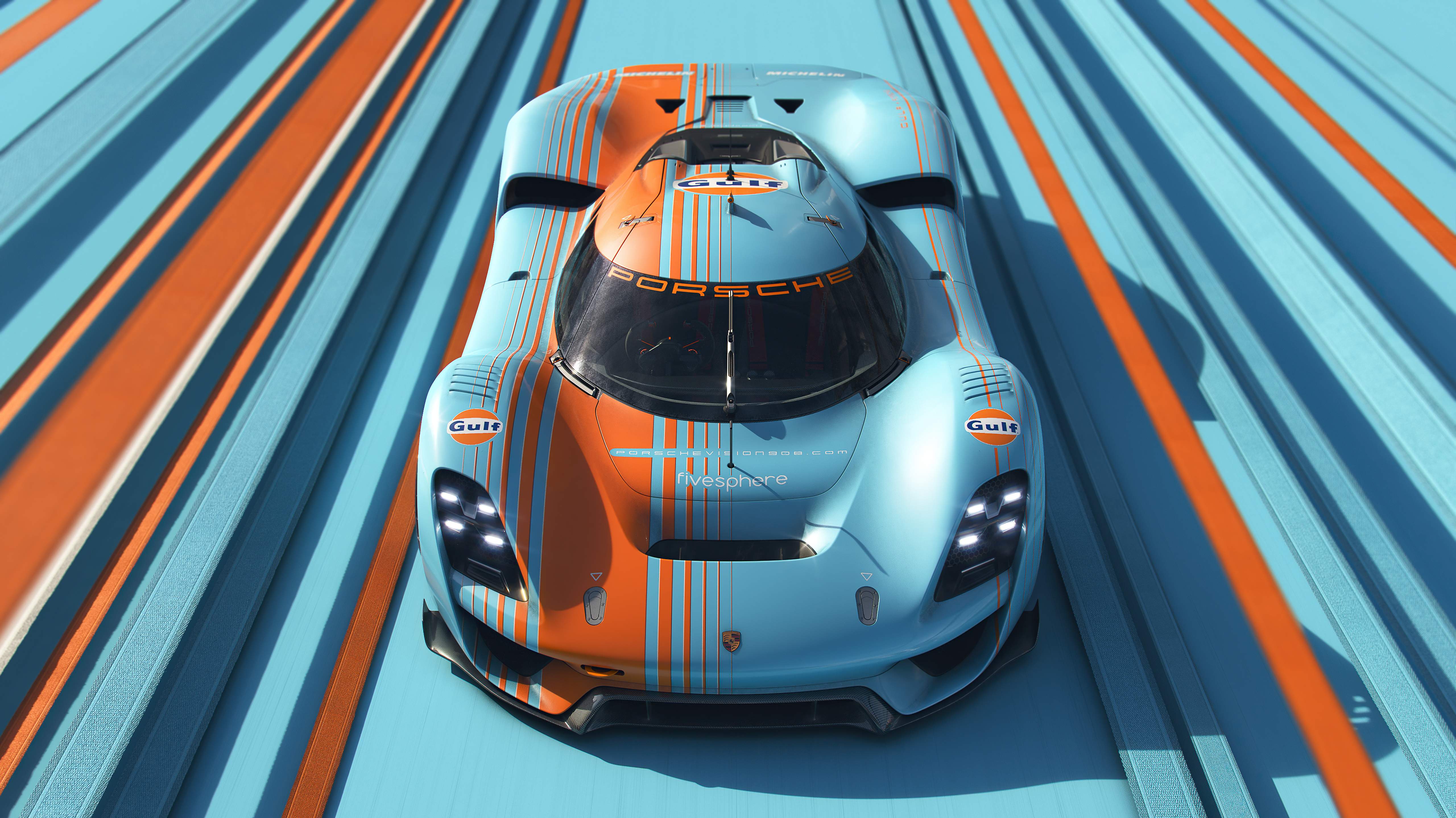 Porsche Vision 908 Gulf Edition Hd Cars 4k Wallpapers Images Backgrounds Photos And Pictures