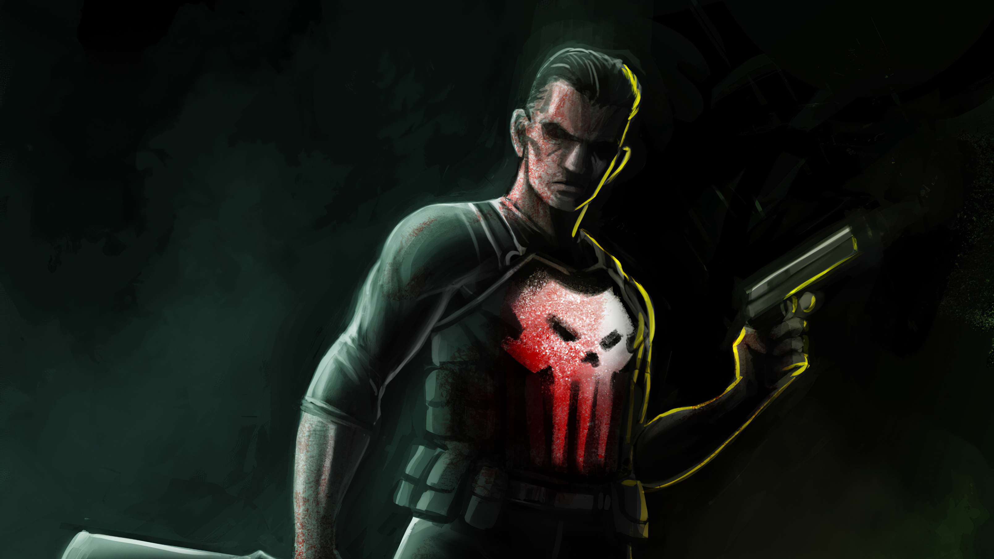 Punisher Guns Marvel Anti Hero 4K Wallpaper #6.2152