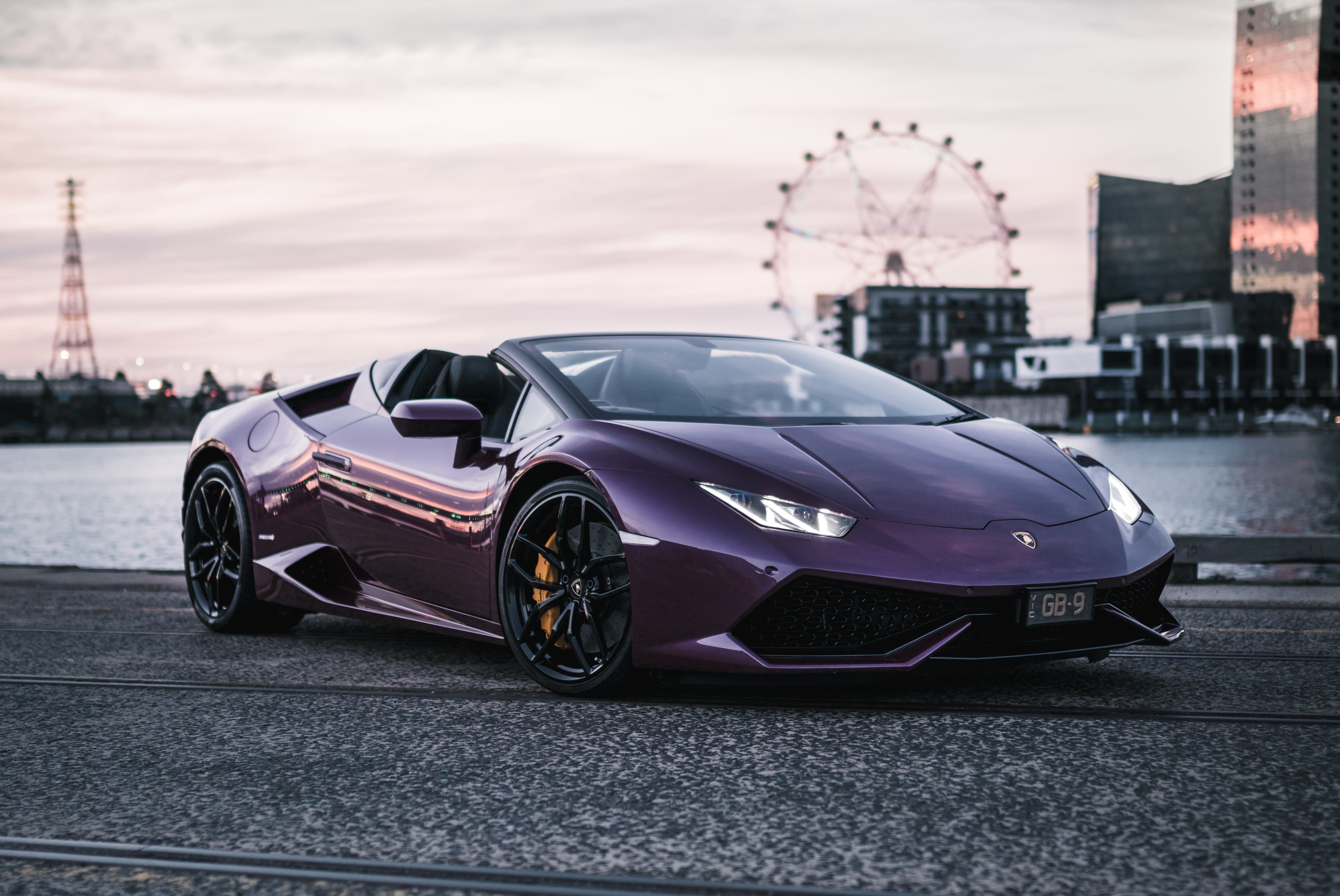 Purple Lamborghini Huracan 5k Wallpaperhd Cars Wallpapers4k