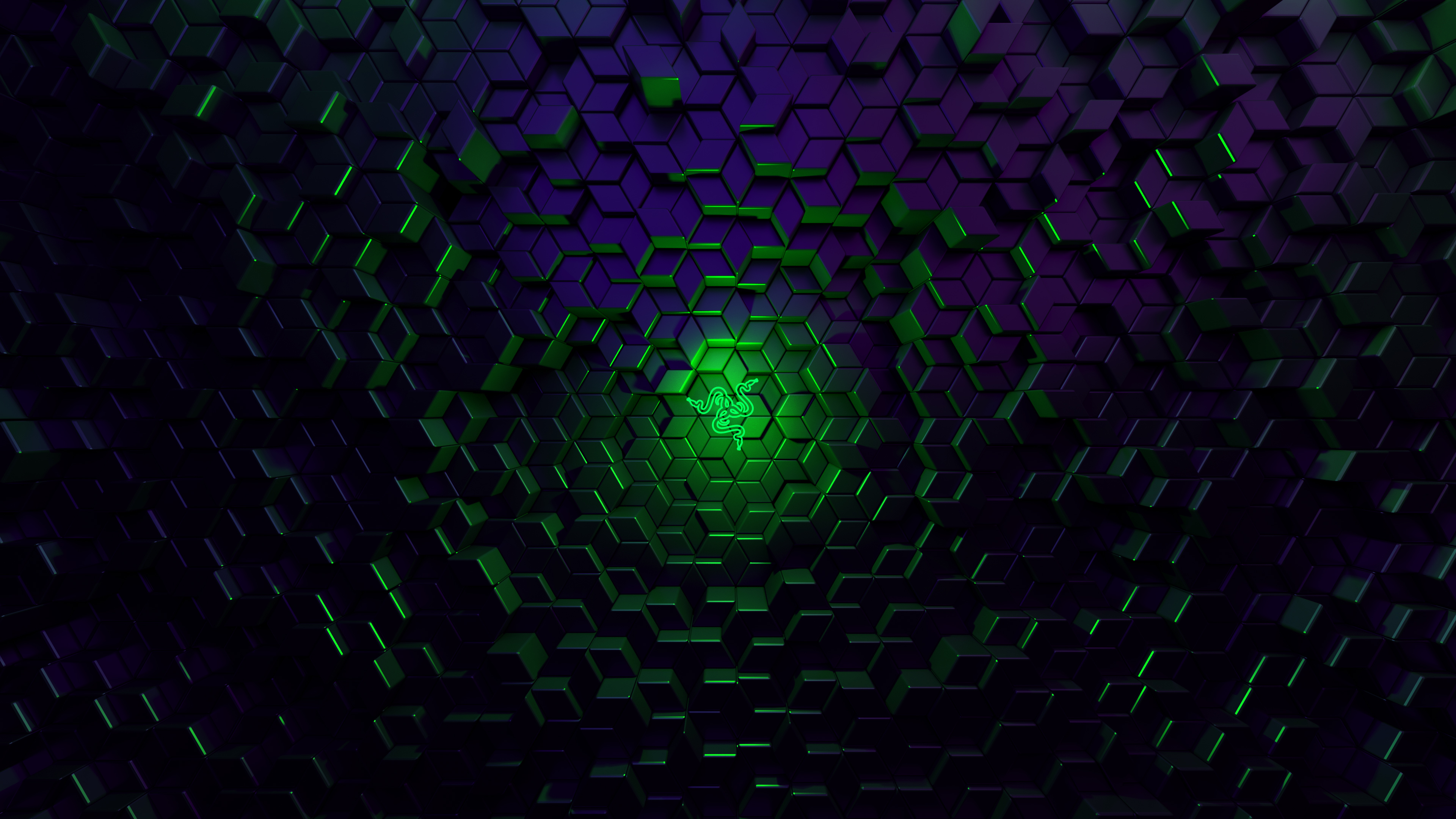 Razer Logo Glowing 4k - Computer Wallpaper