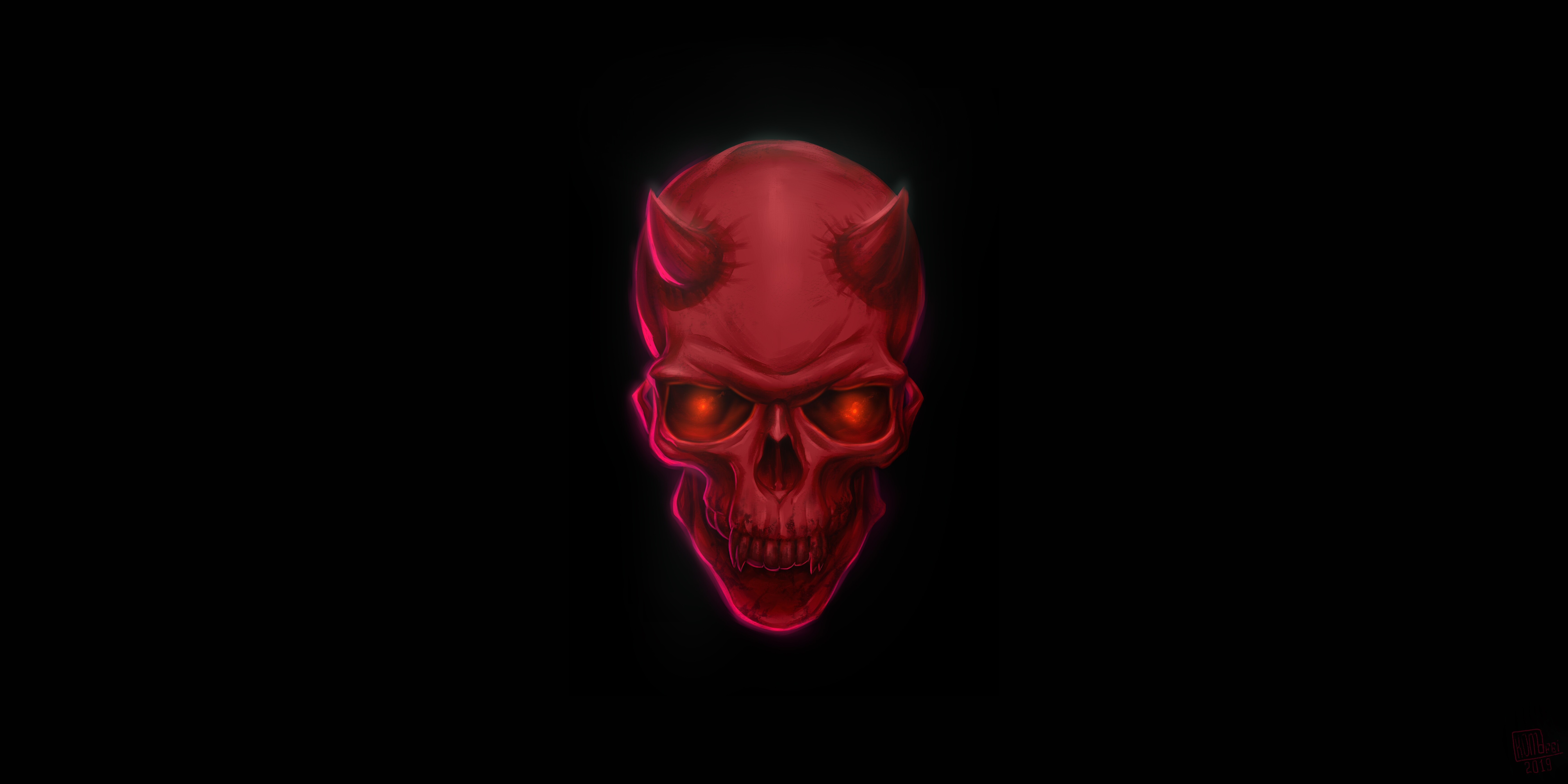 2560x1600 Red Devil Skull 8k 2560x1600 Resolution Hd 4k Wallpapers