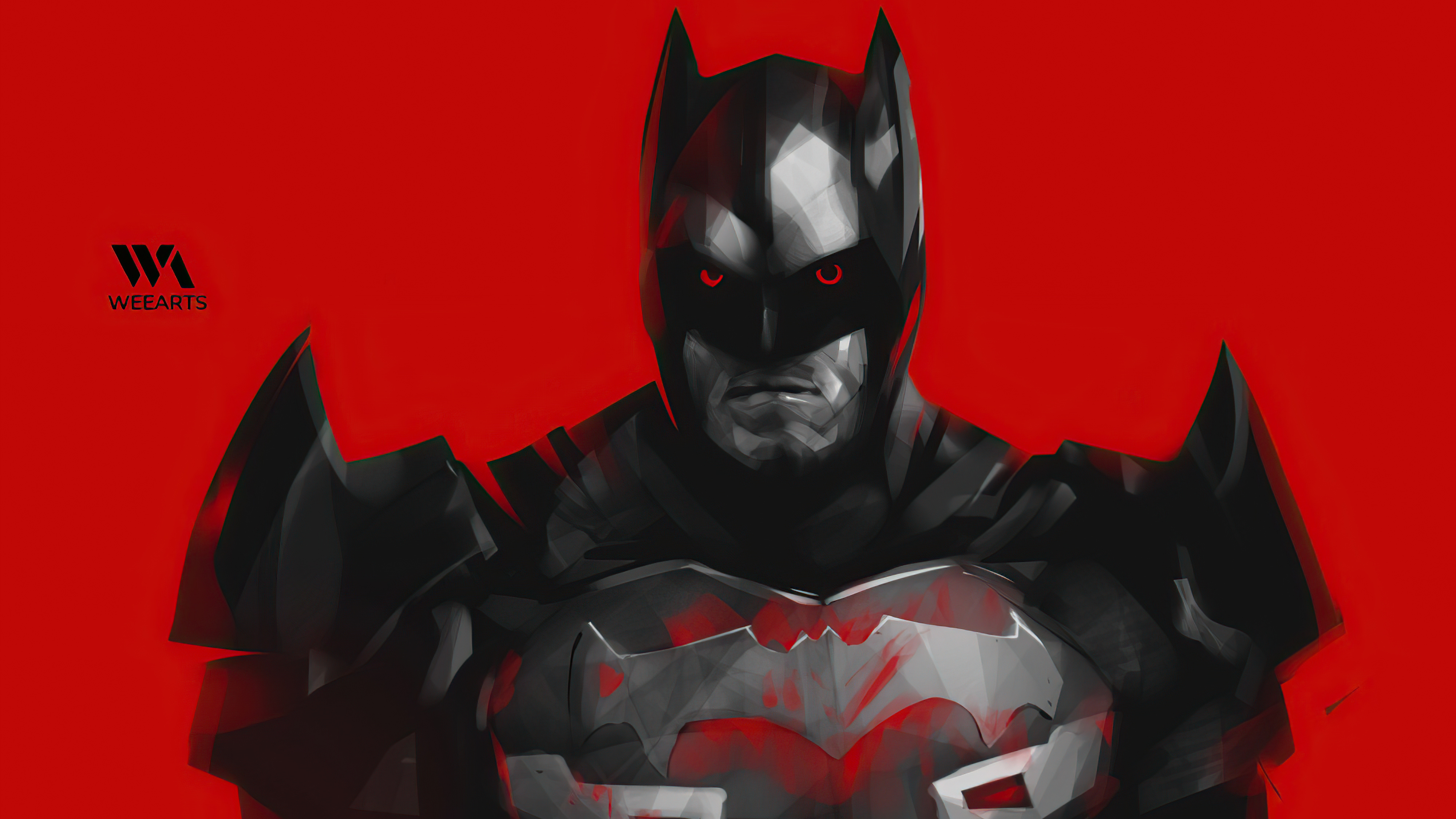 Batman Red Hood Minimal Artwork 4K 8K Wallpapers, HD Wallpapers