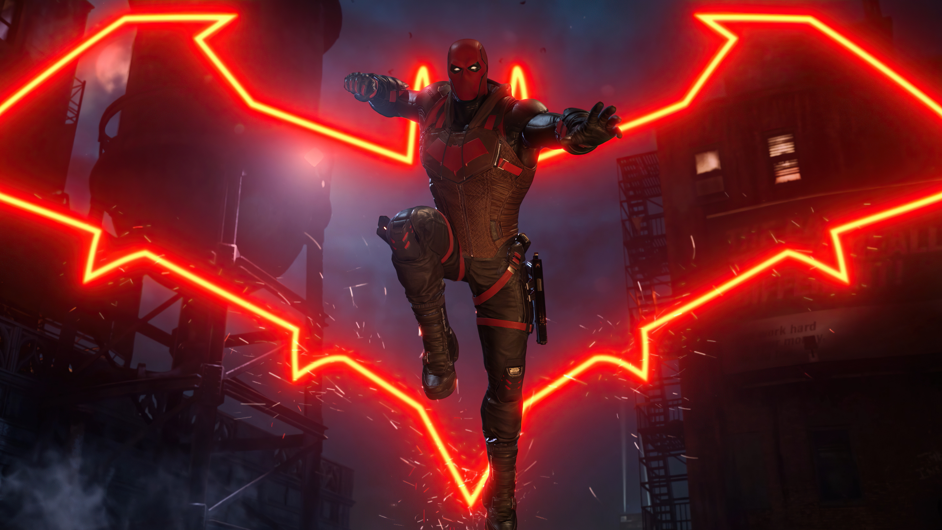 Red Hood Gotham Knights Logo 4k, HD Games, 4k Wallpapers, Images