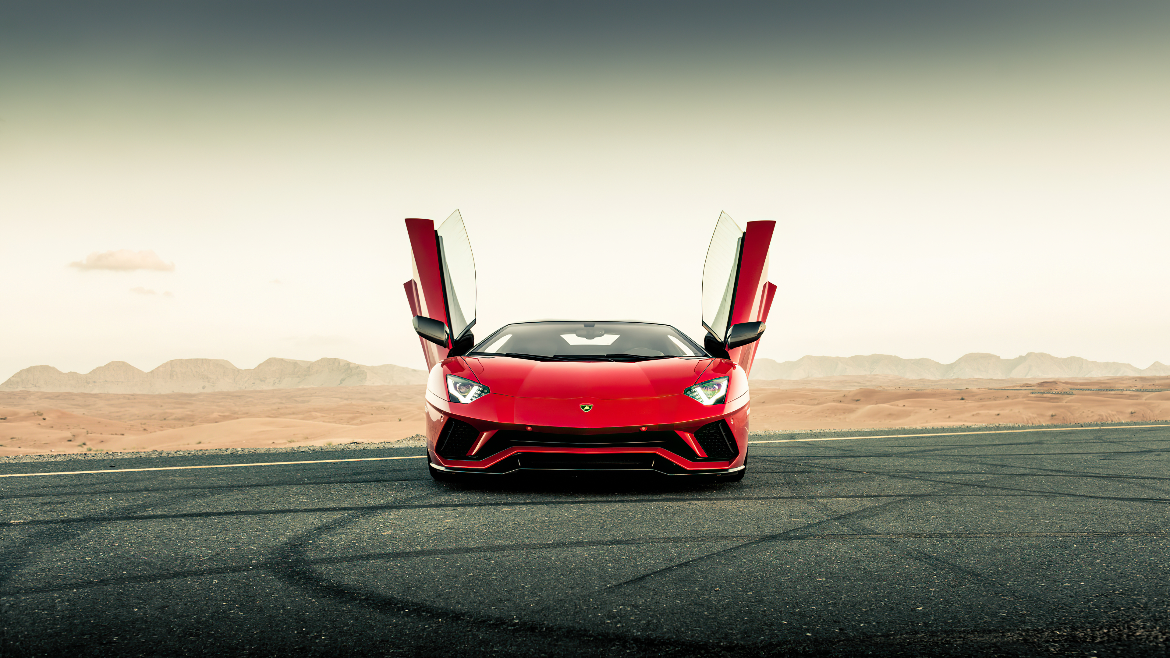 Red Lamborghini Aventador Front, HD Cars, 4k Wallpapers, Images