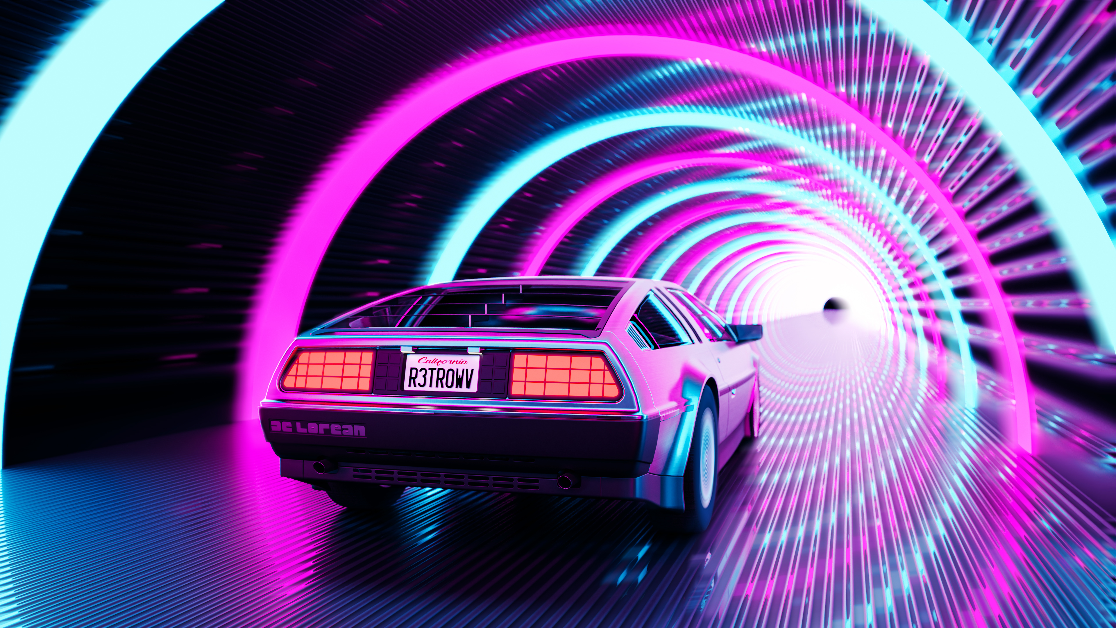 Retro Delorean 4k, HD Artist, 4k Wallpapers, Images, Backgrounds, Photos and Pictures