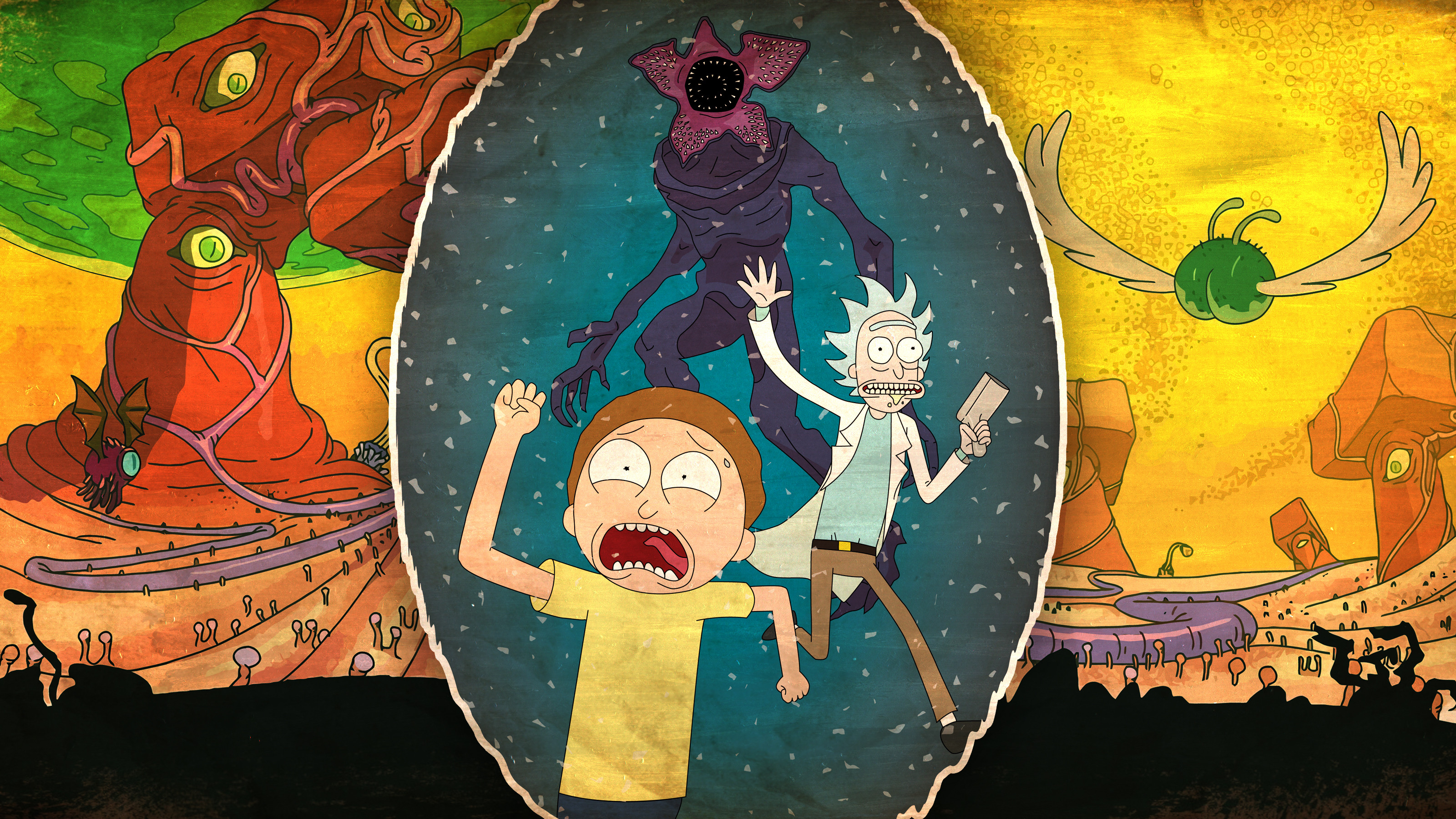 Pc Wallpaper Pink Floyd Rick And Morty Hd Wallpaper Rickmorty Sexiz Pix 