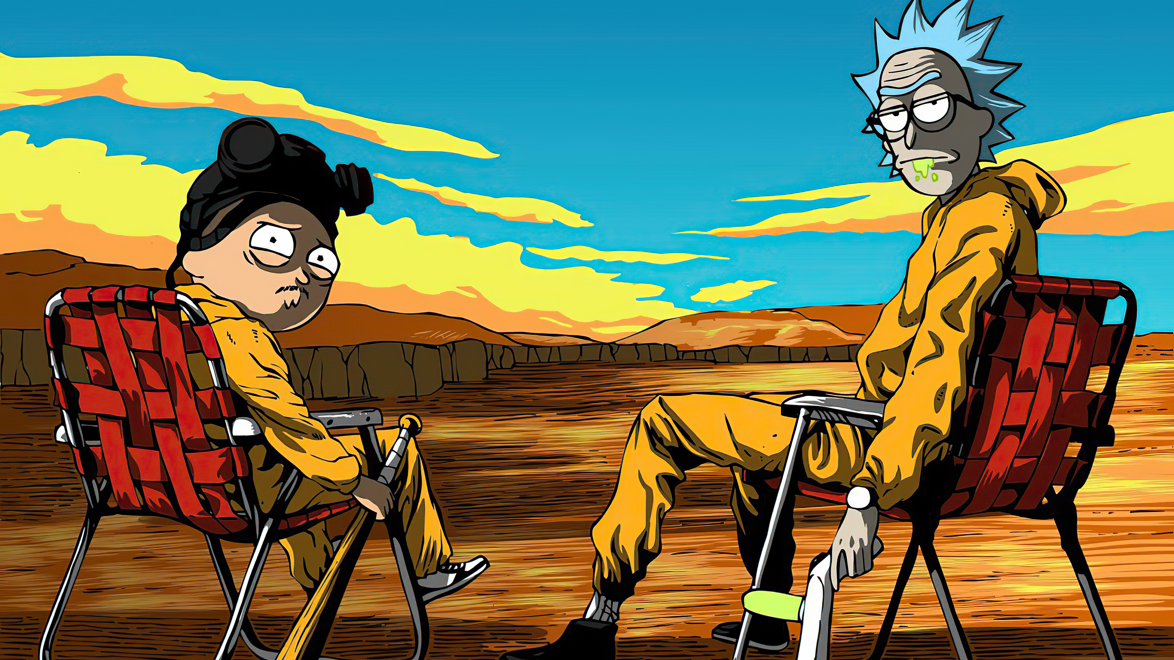 Rick And Morty Breaking Bad 4k Wallpaper,HD Tv Shows Wallpapers,4k