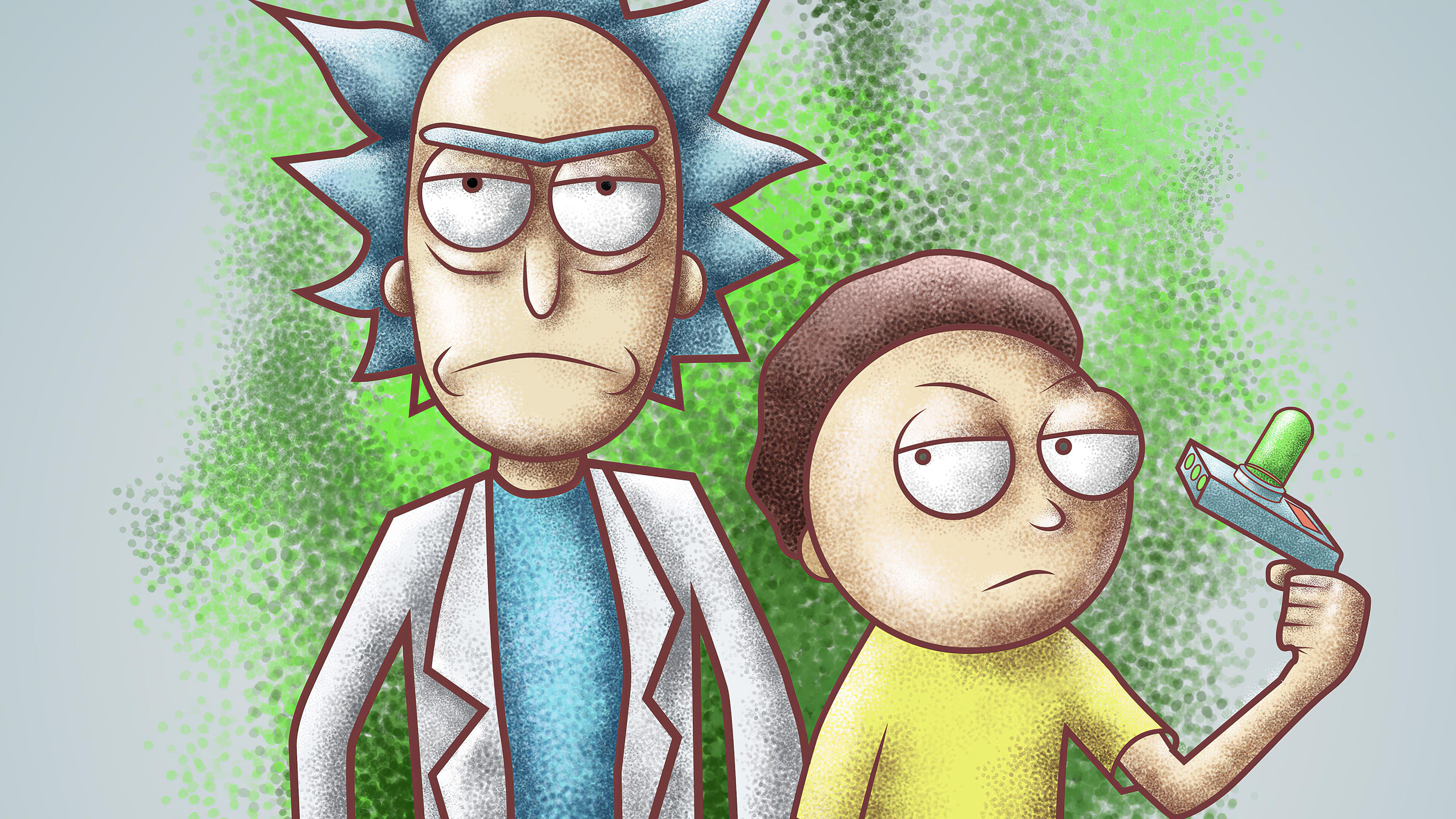 HD wallpaper: TV Show, Rick and Morty, Minimalist, Rick Sanchez